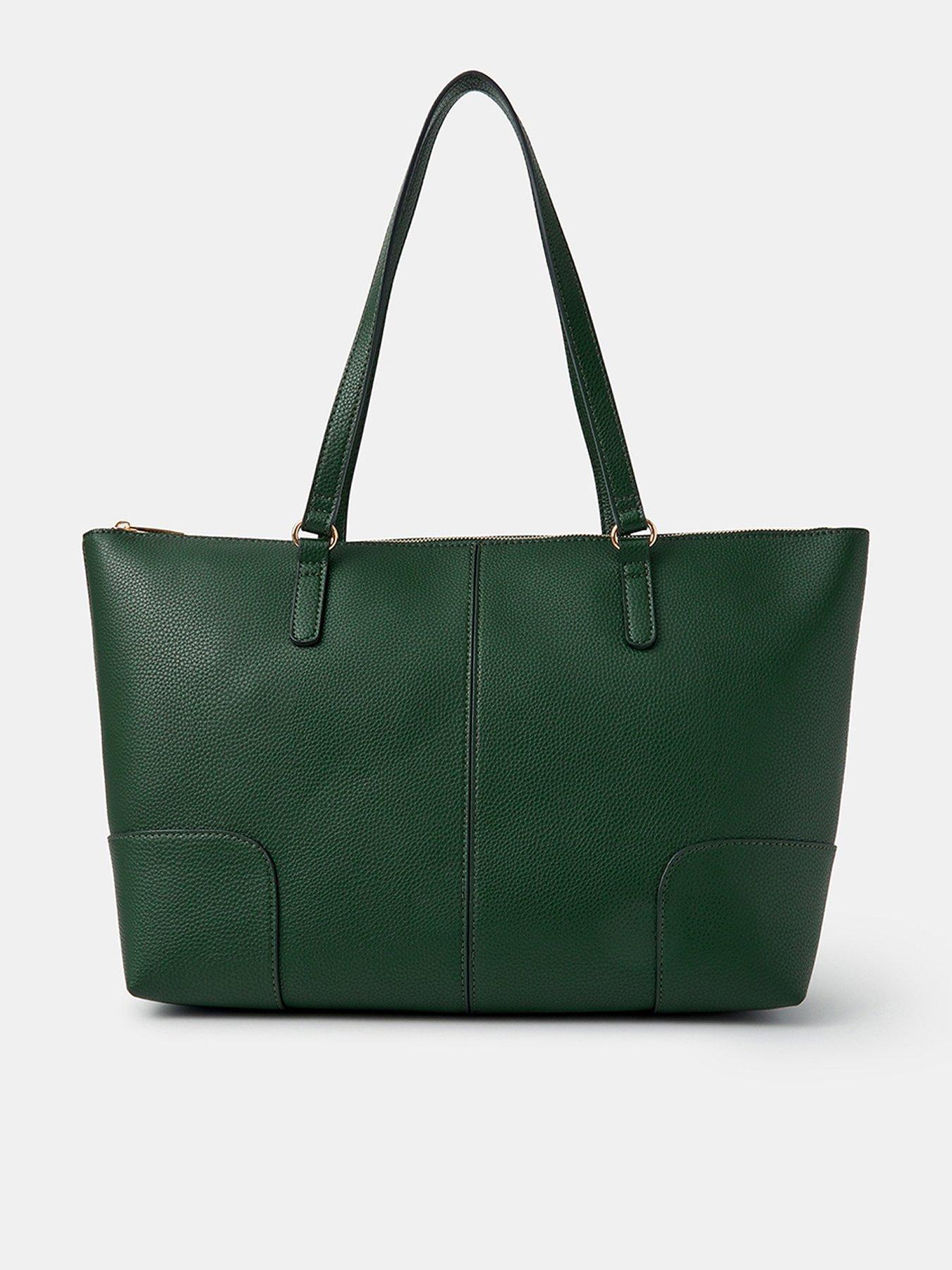 Accessorize Plain Tote Bag - Green