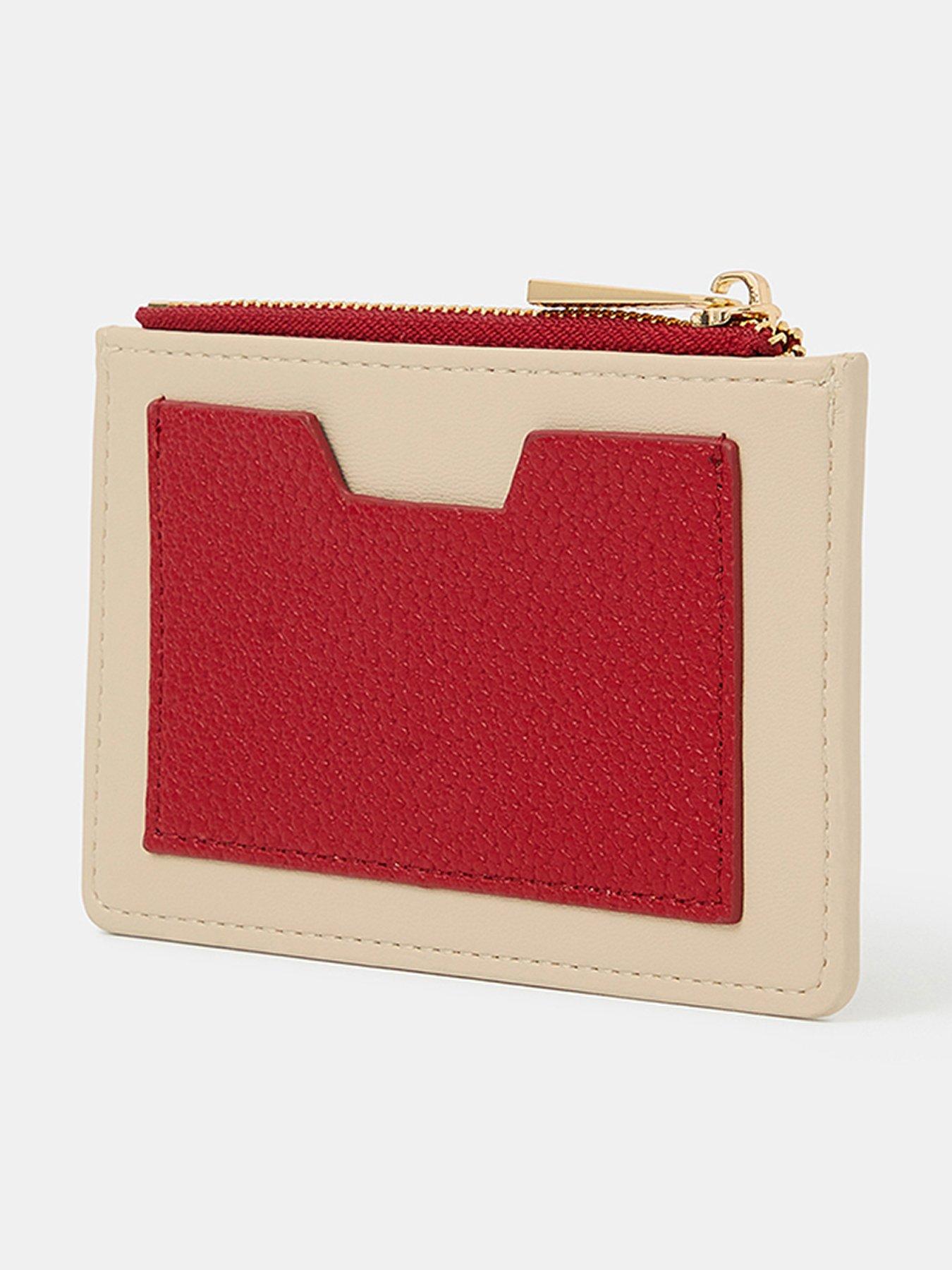 Image 2 of 3 of Accessorize Cherry Card Holder - Cream