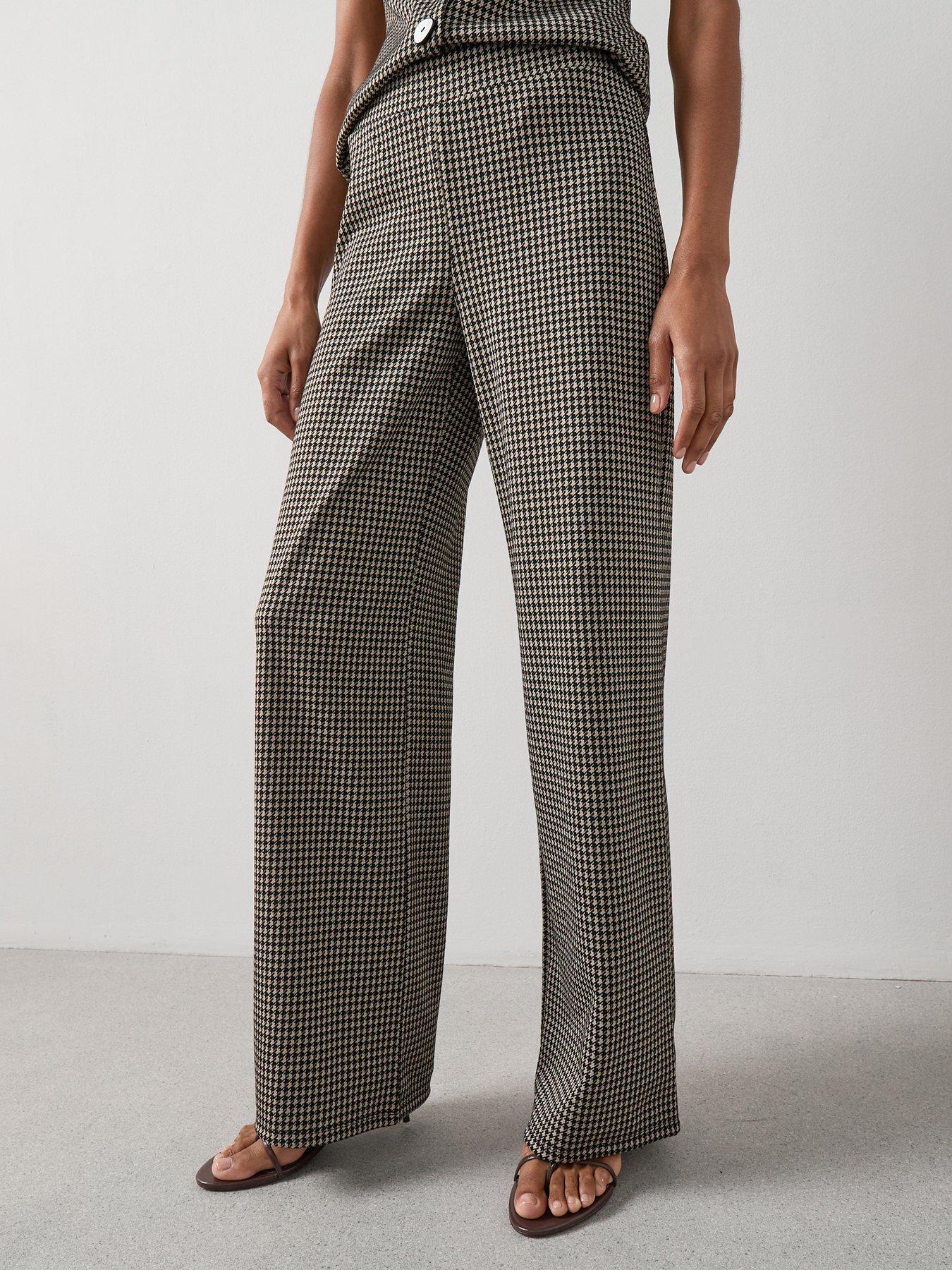 the-very-collection-check-wide-leg-trousers-co-ord-houndstooth-printfront