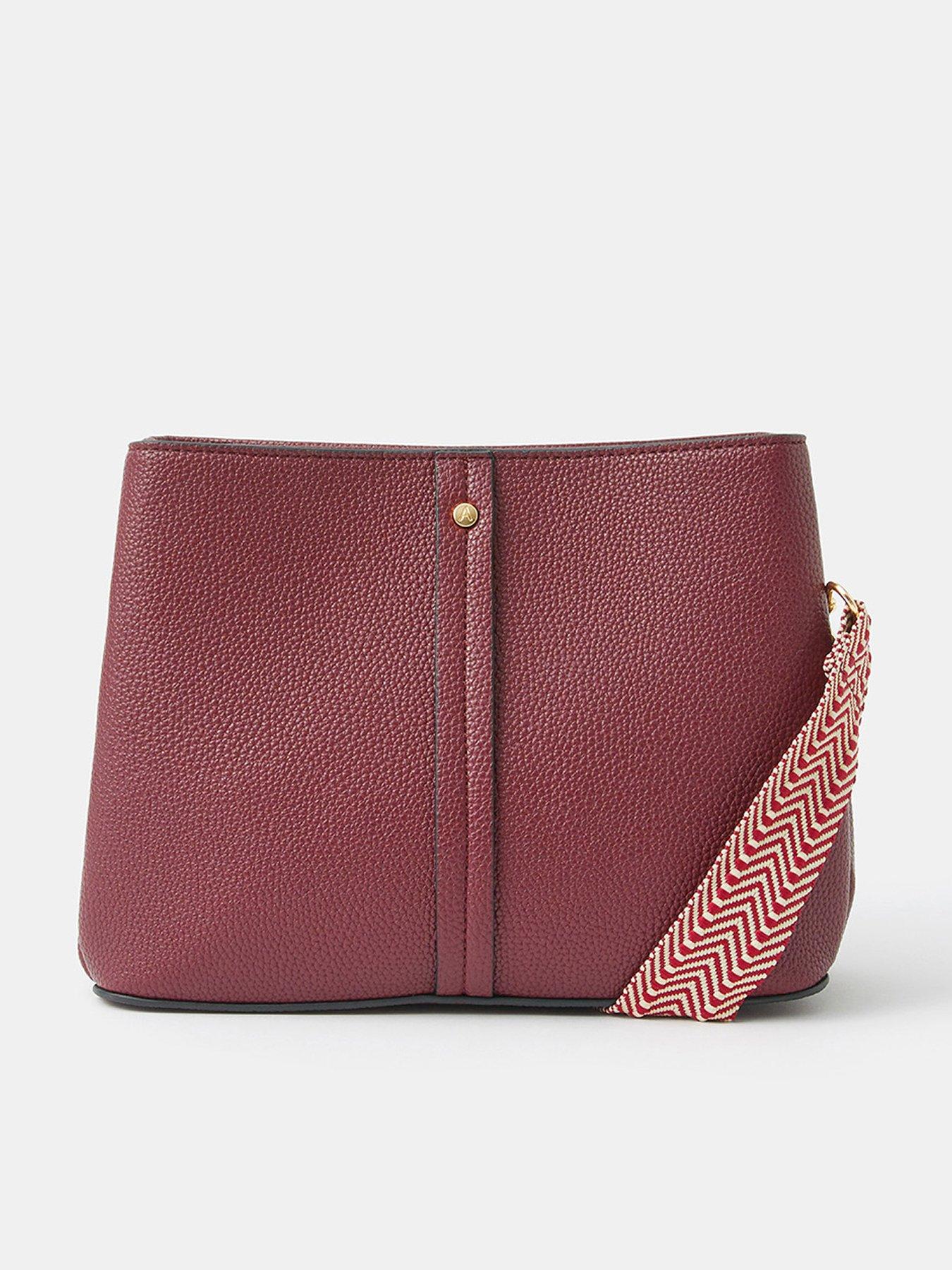 Accessorize Webbing Strap Crossbody Bag - Red