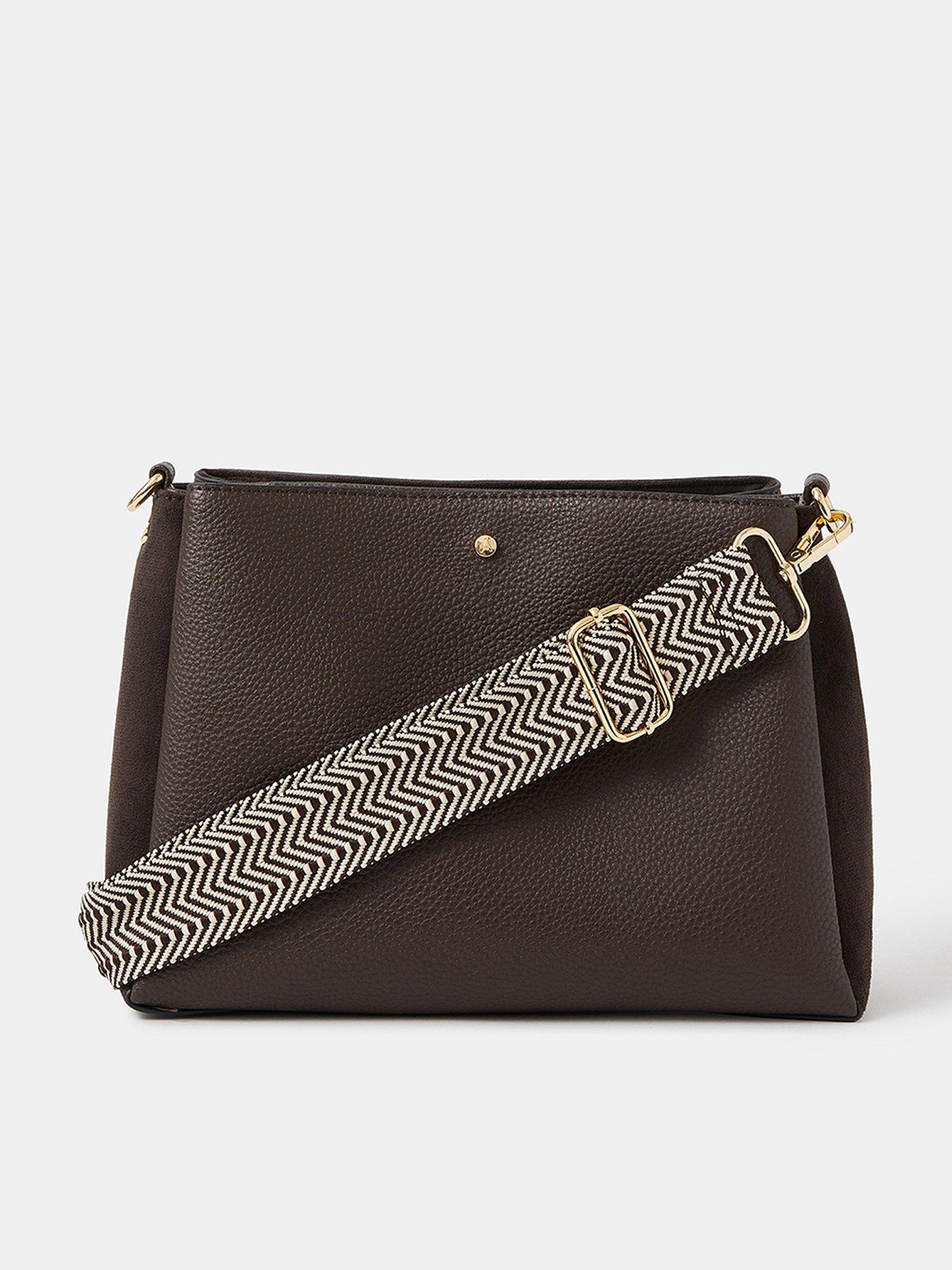 accessorize-webbing-strap-crossbody-bag-brownfront