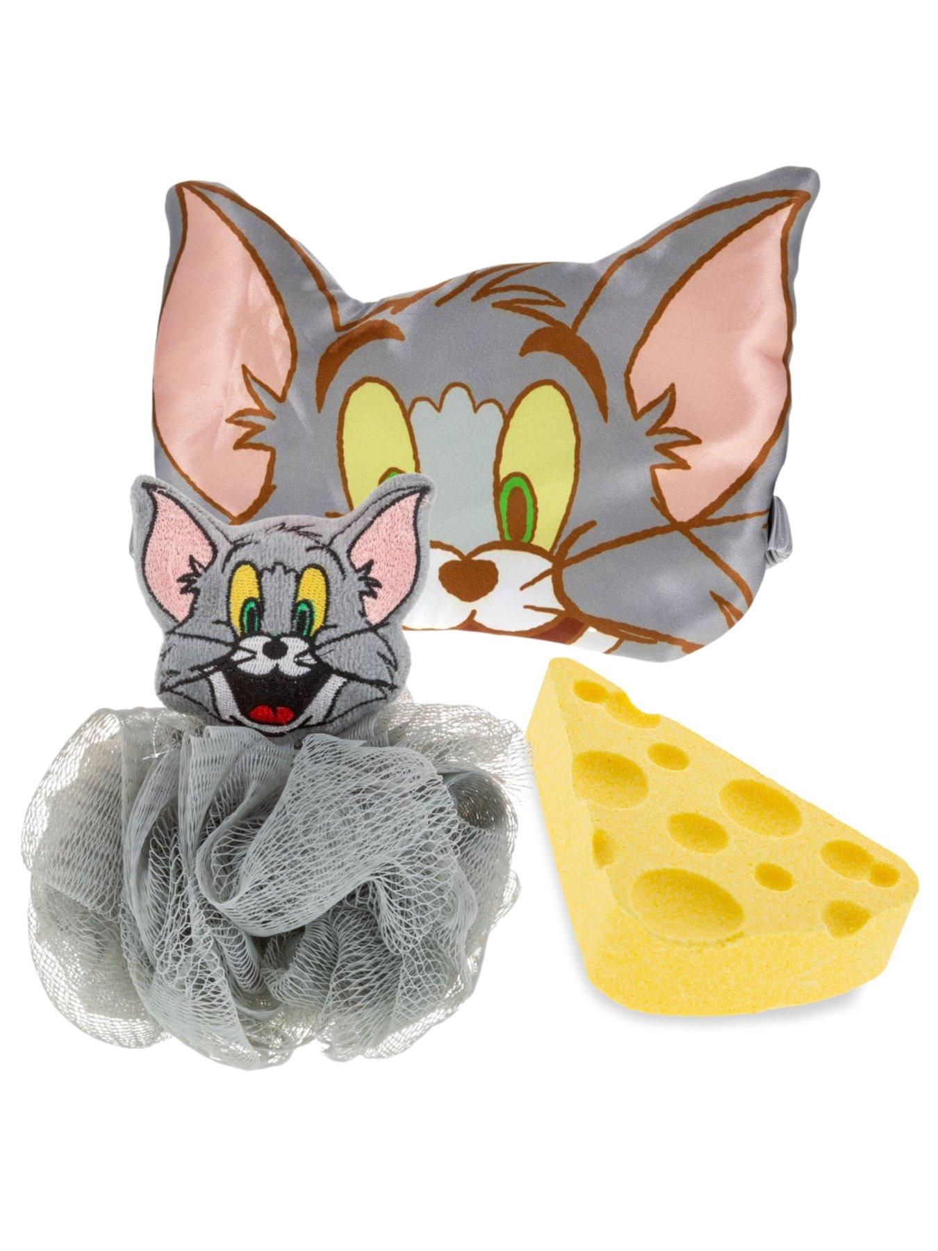 Image 2 of 2 of MAD Beauty Tom and Jerry - Tom Sleep Mask and Body Puff Bundle with Cheese and Bath Fizzer