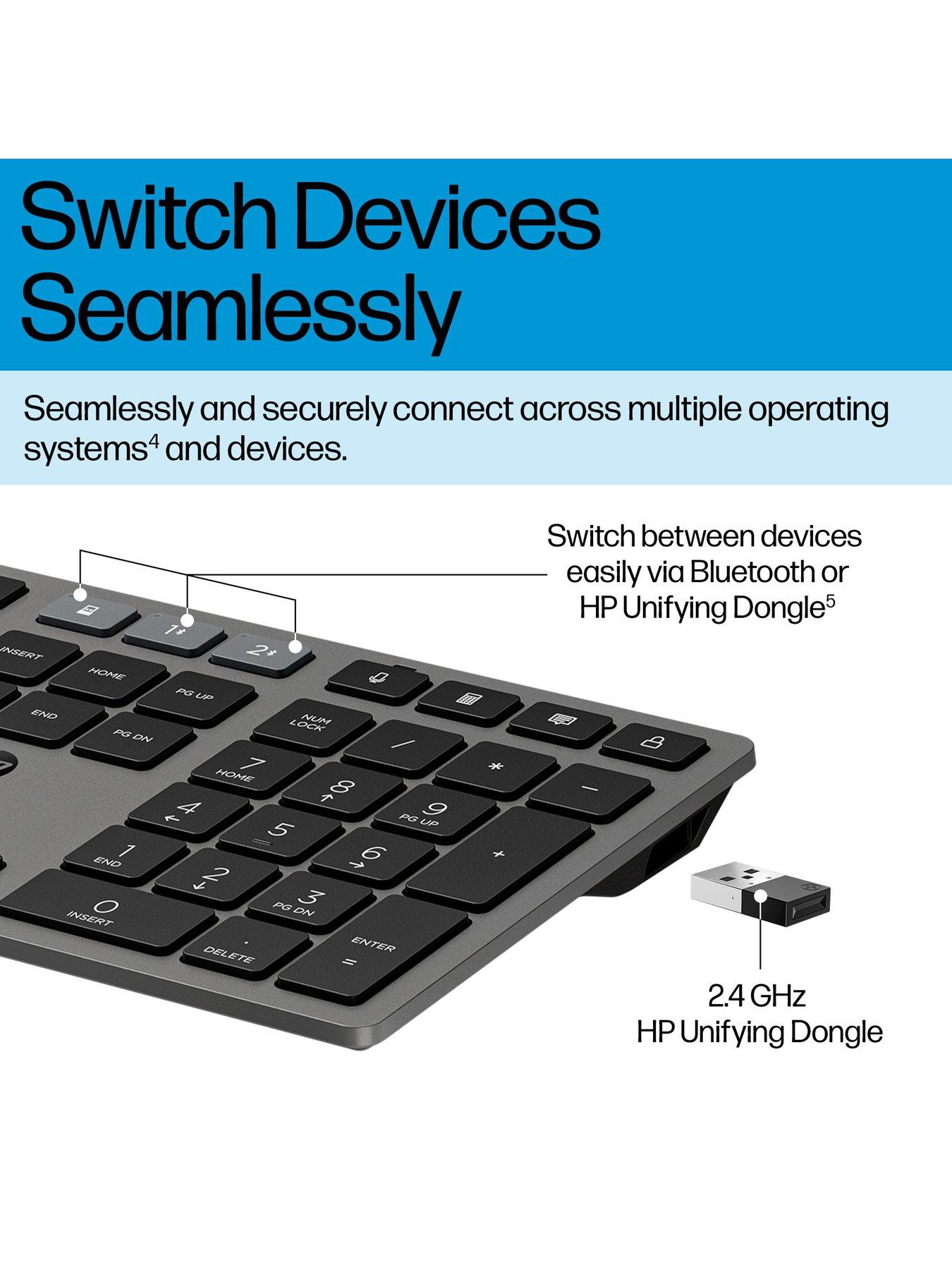 Image 3 of 6 of HP HP 720 Multi-Device Rechargeable Wireless Keyboard
