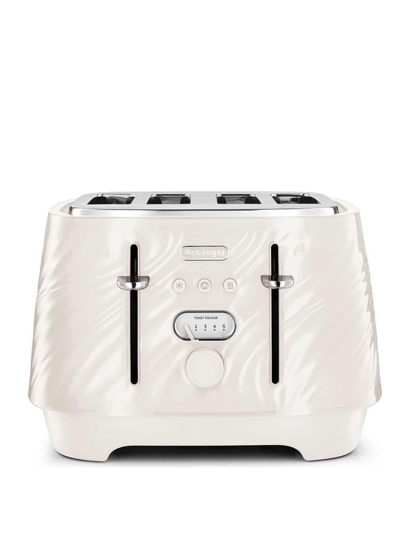 DeLonghi Ballerina Seta Toaster - Cream