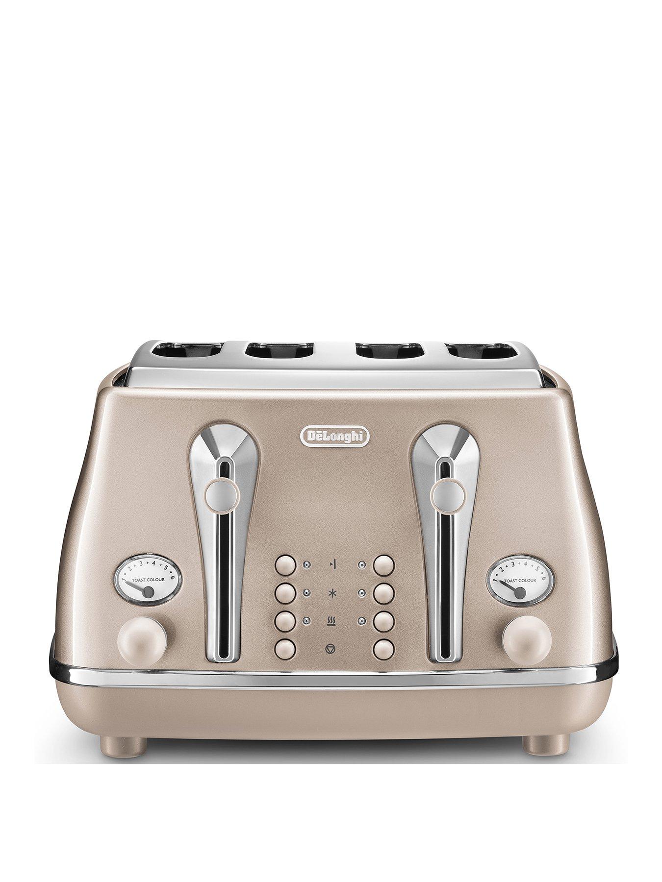 DeLonghi Icona Metallics Toaster - Pink