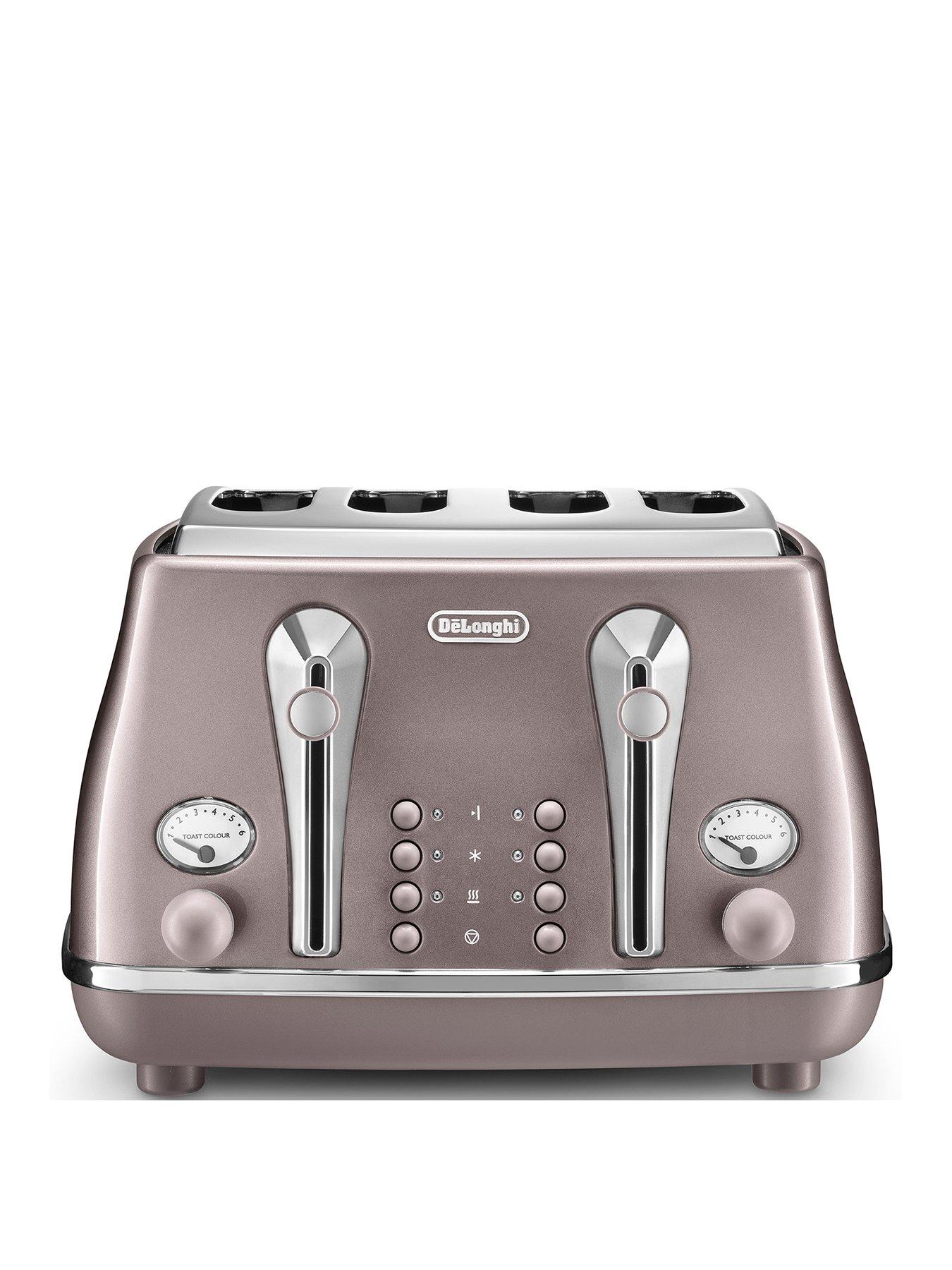 DeLonghi Icona Metallics Toaster - Pink