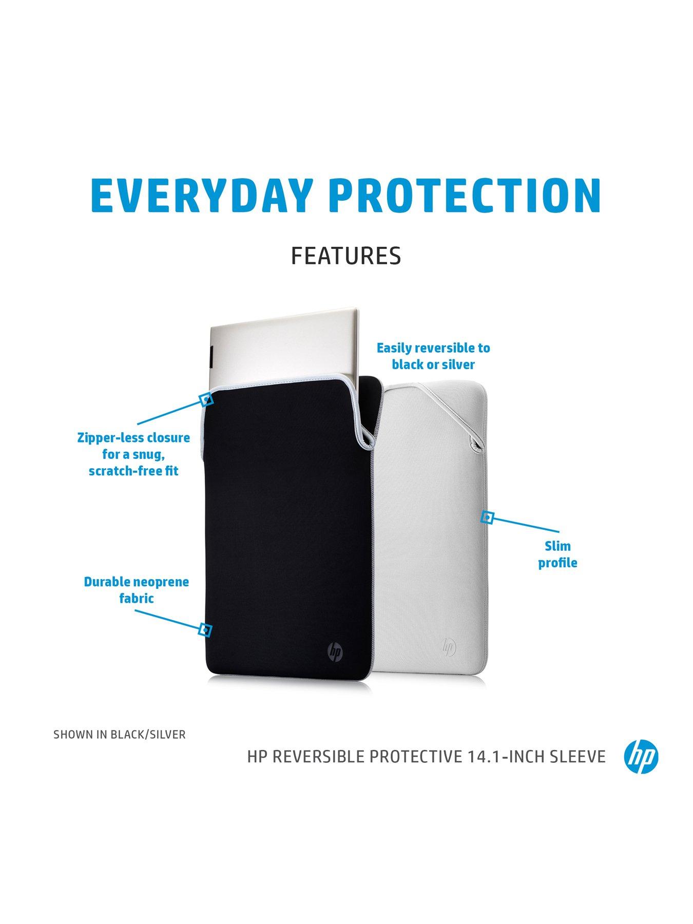 Image 2 of 5 of HP HP Reversible Protective 14.1-inch Silver Laptop Sleeve