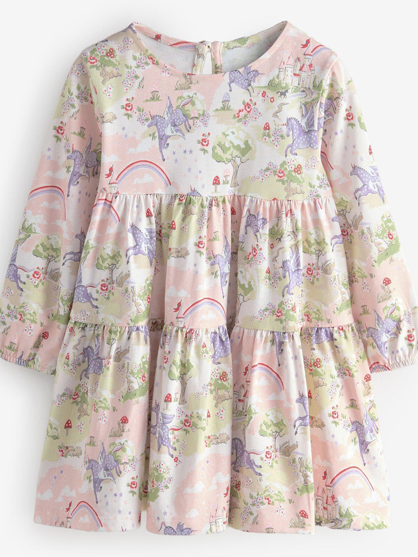 Cath Kidston Younger Girls Tiered Dress - Pink