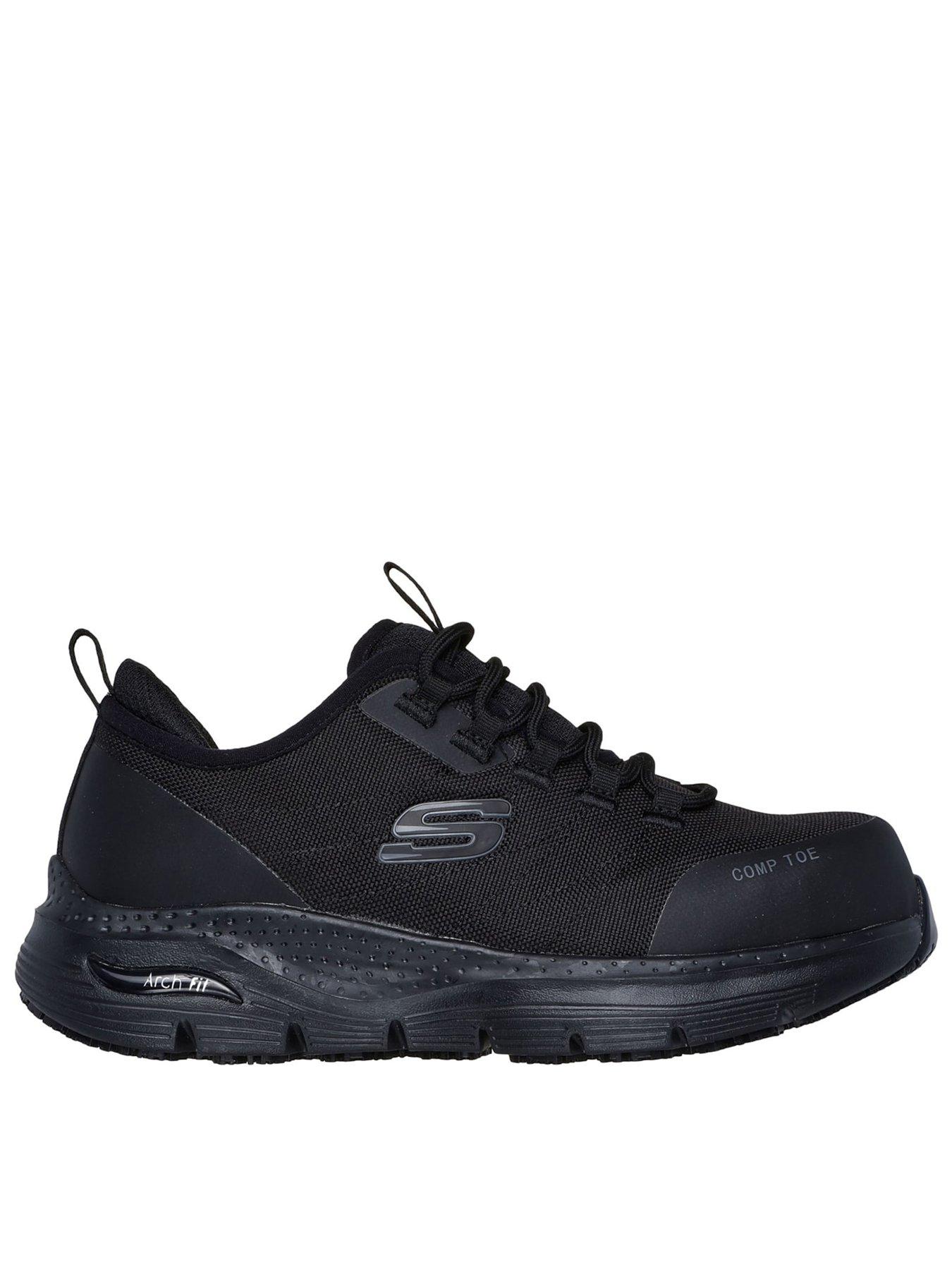 Skechers Arch Fit Workwear Trainer - Black