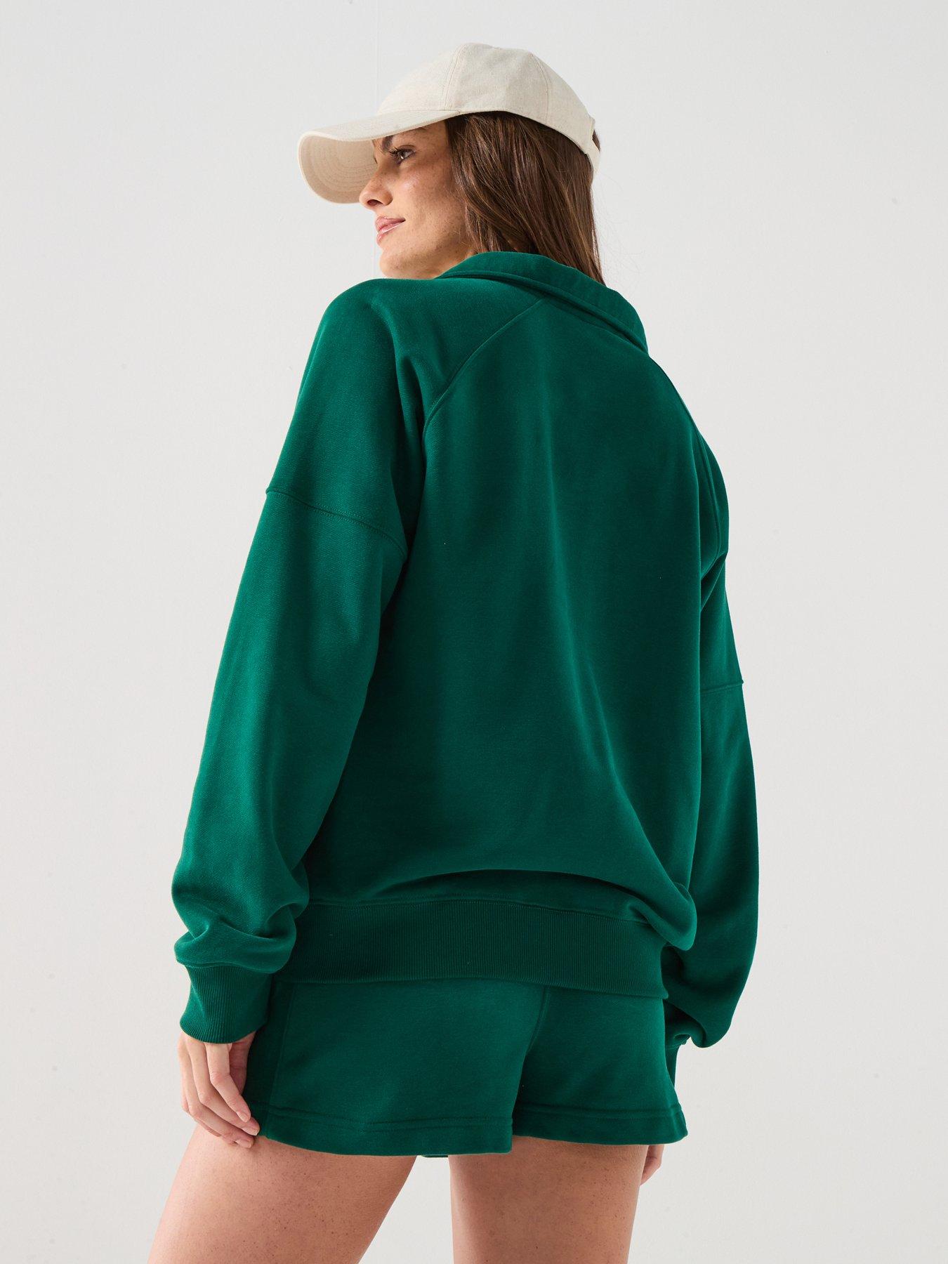 ellesse-womens-morcone-sweatshirt-dark-greenstillFront