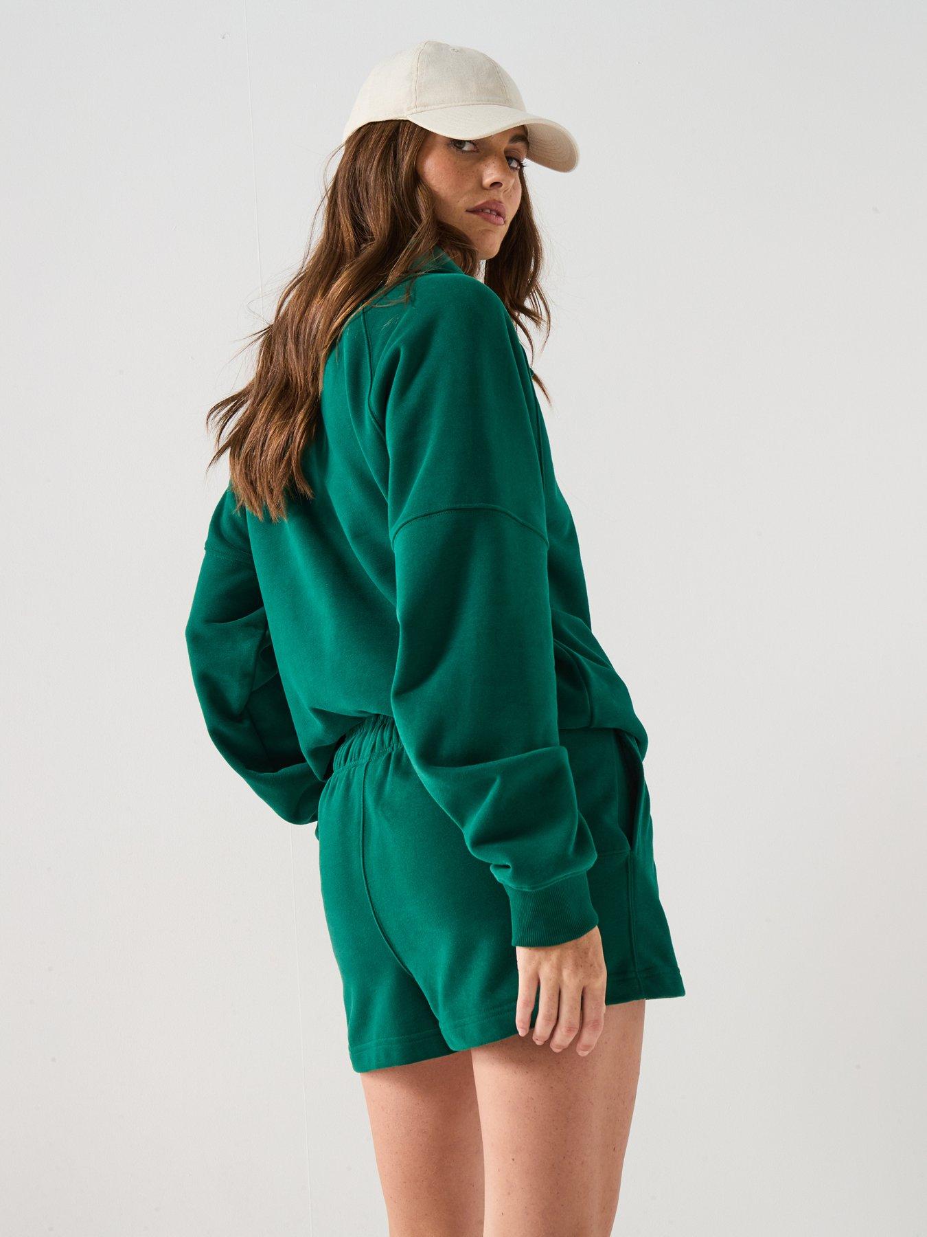 ellesse-womens-altilia-shorts-dark-greenstillFront