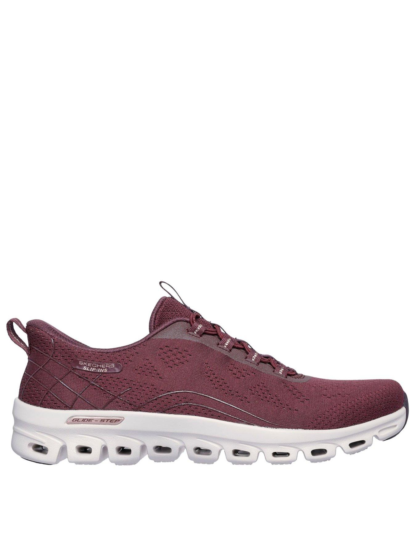 skechers-glide-step-elevate-slip-in-trainer-red
