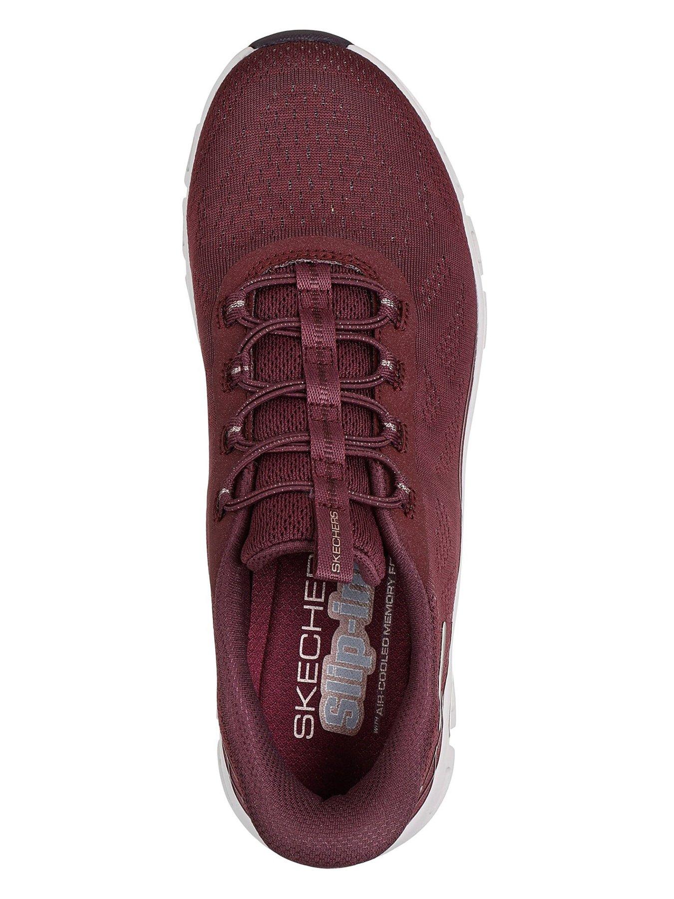 Image 4 of 5 of Skechers Glide-Step Elevate Slip-In Trainer - Red