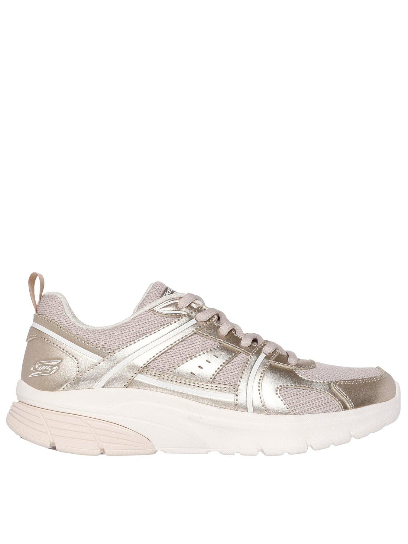 Skechers Bobs Vamos Memory Foam Trainer - Gold