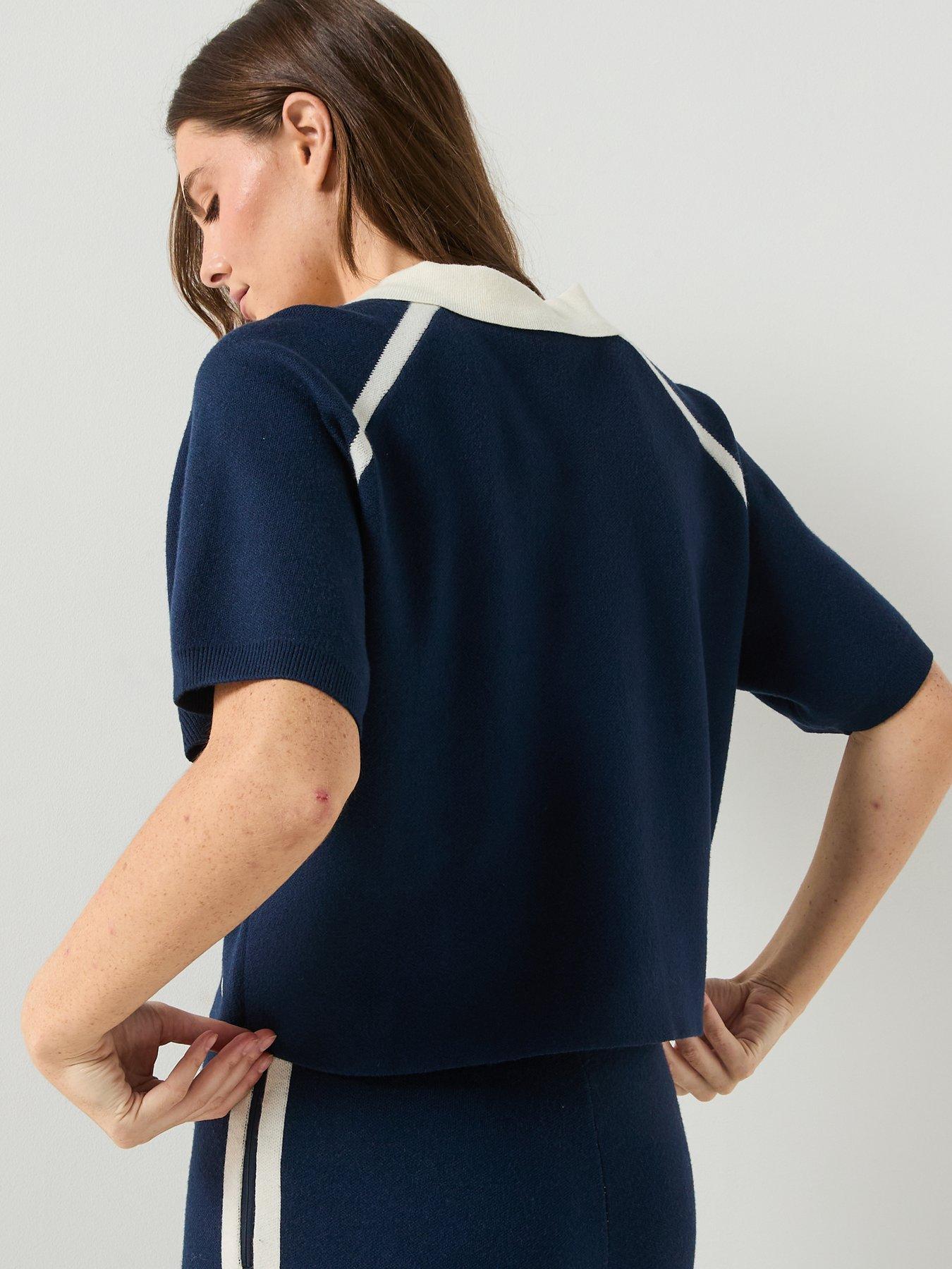 ellesse-womens-brunelli-knitted-polo-shirt-navystillFront