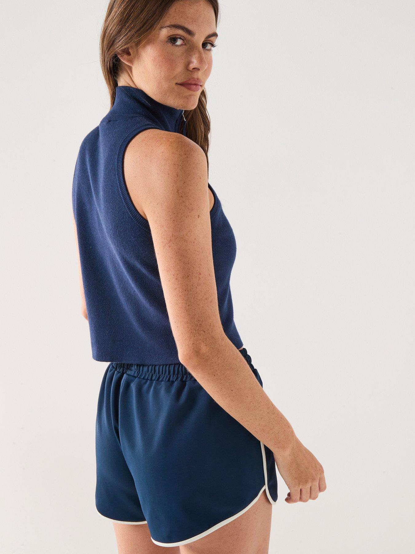 ellesse-womens-surista-14-zip-bluestillFront