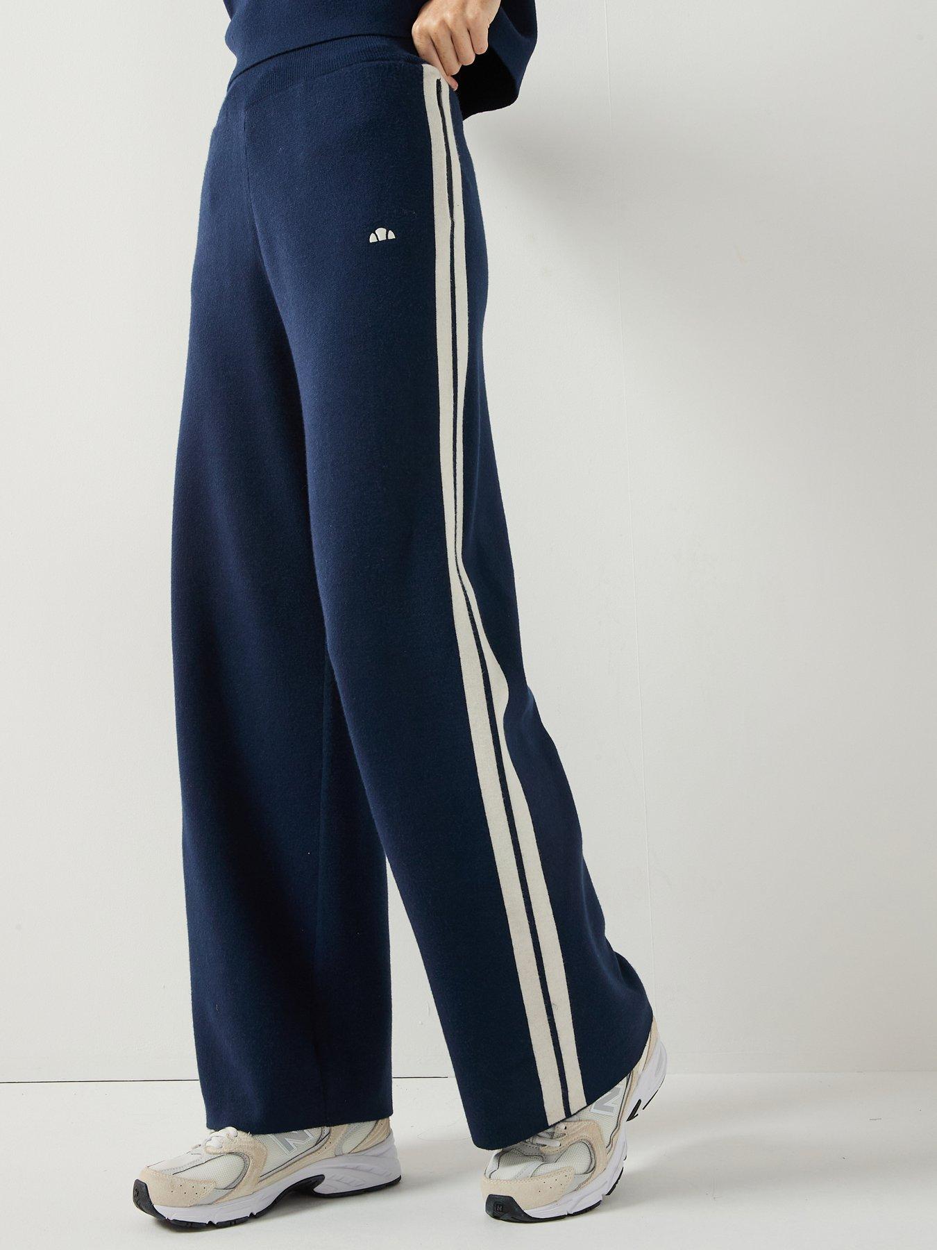 ellesse-womens-niantellos-wide-leg-knitted-jogger-navyfront