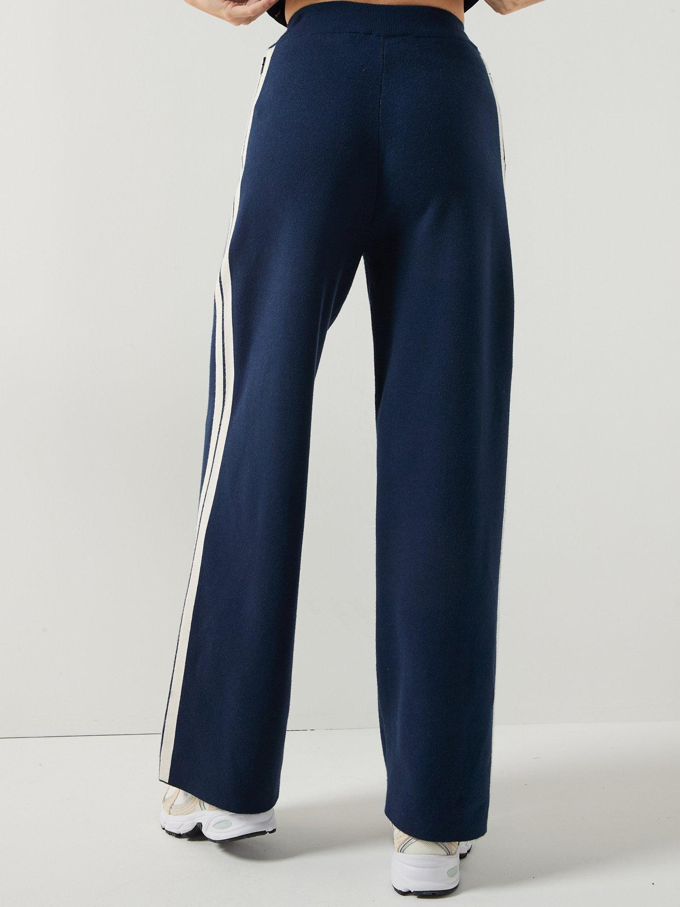 ellesse-womens-niantellos-wide-leg-knitted-jogger-navystillFront