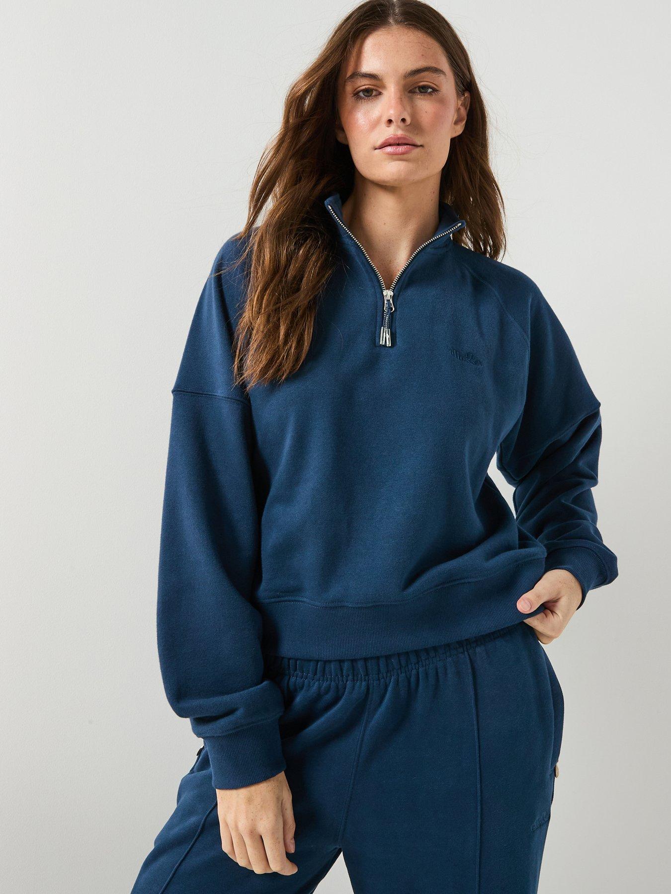 ellesse-womens-carrera-14-zip-top-navy