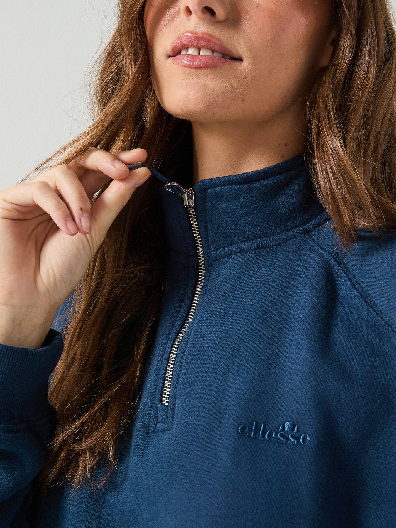 ellesse-womens-carrera-14-zip-top-navydetail