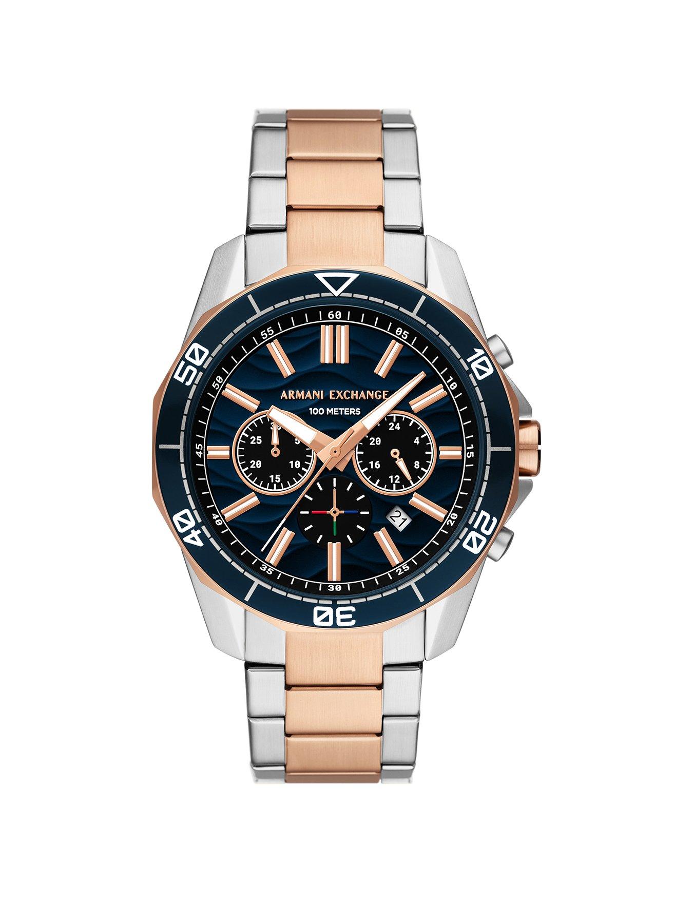 Armani Exchange Men's Chronograph 2-Tone Stainless Steel Watch Ax1965