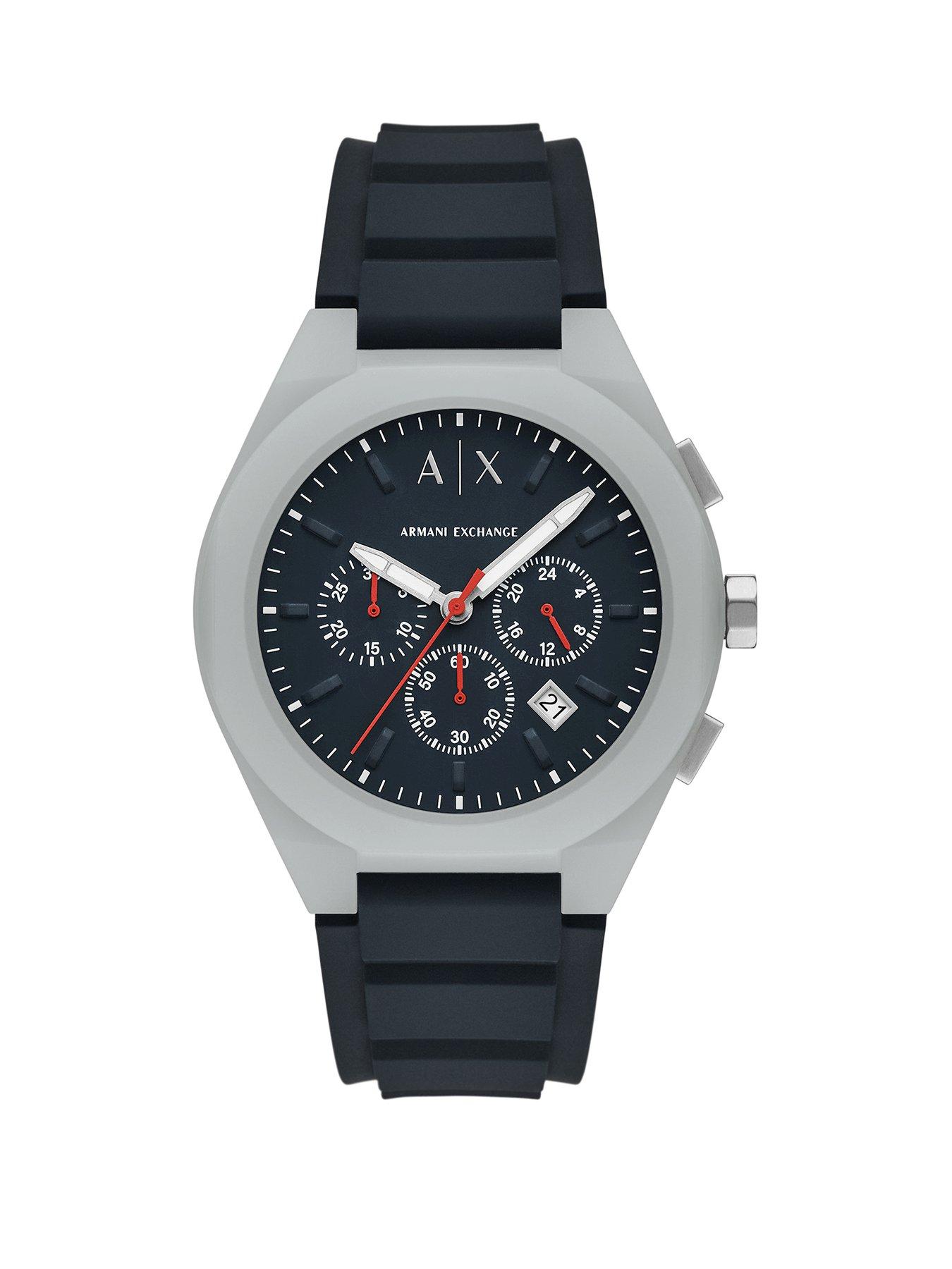 Armani Exchange Men's Sync Chronograph Silicone Watch Ax4172 - Grey