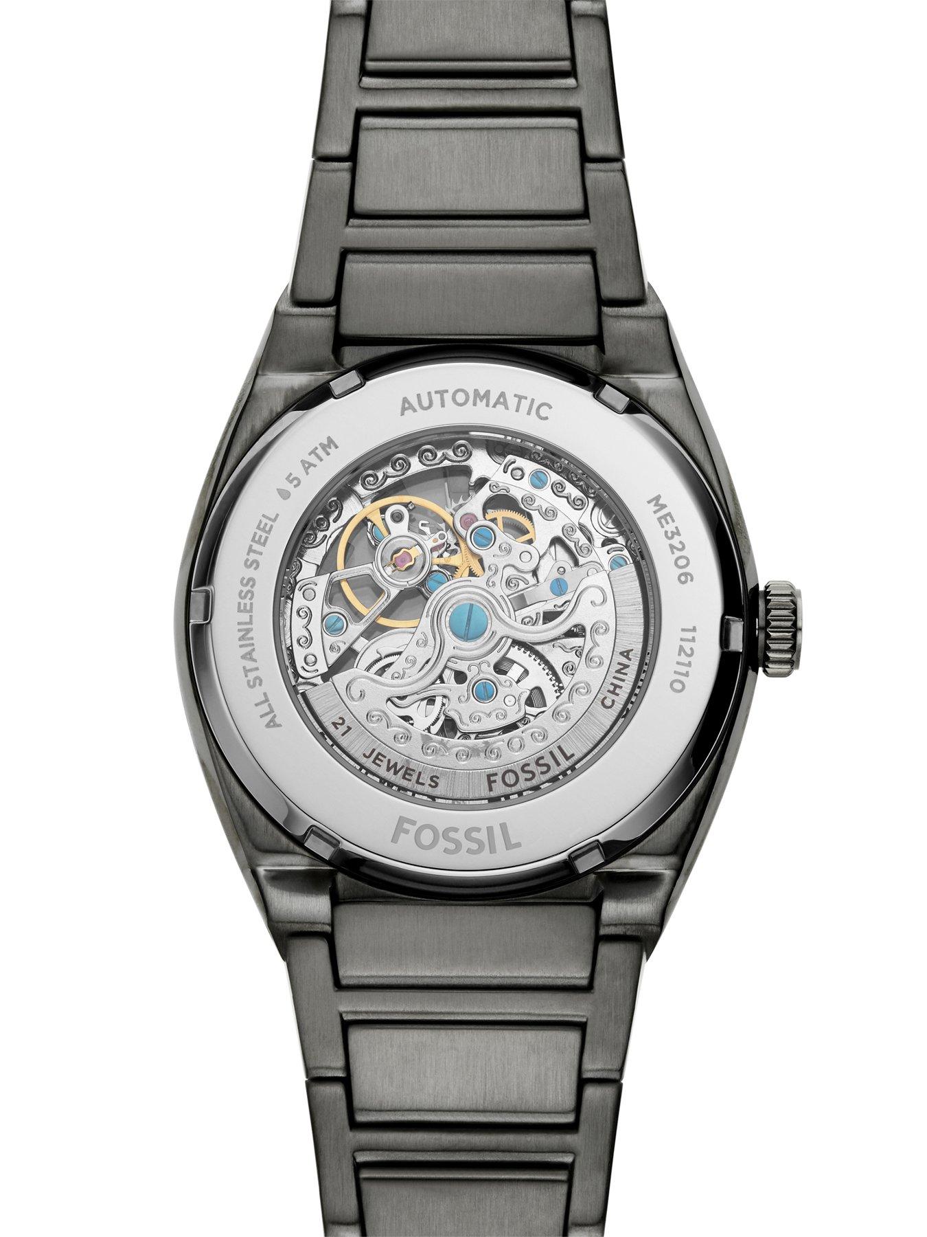 fossil-mens-everett-automatic-smoke-tone-stainless-steel-watch-me3206stillFront
