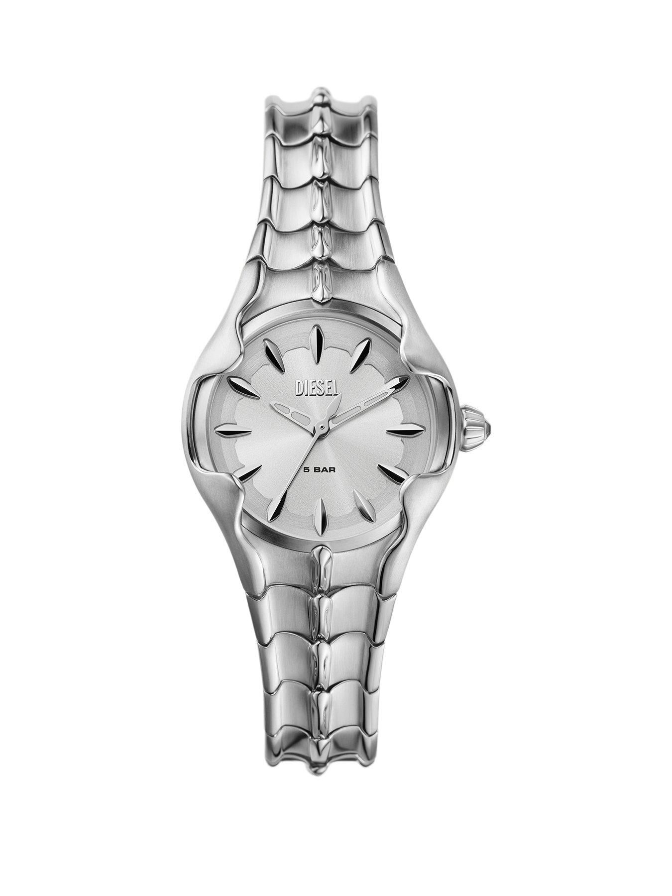 diesel-womens-vert-3-hand-stainless-steel-watch-dz5605-silver