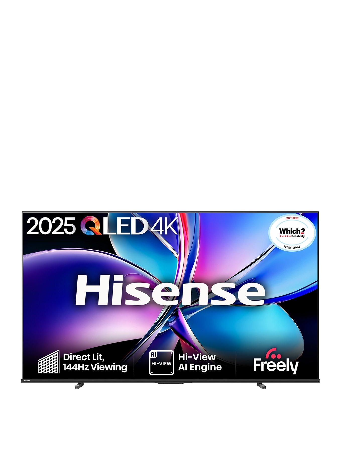 Image 1 of 7 of Hisense Hisense 100" E78QTUK PRO 144Hz QLED Smart AI TV with Freely