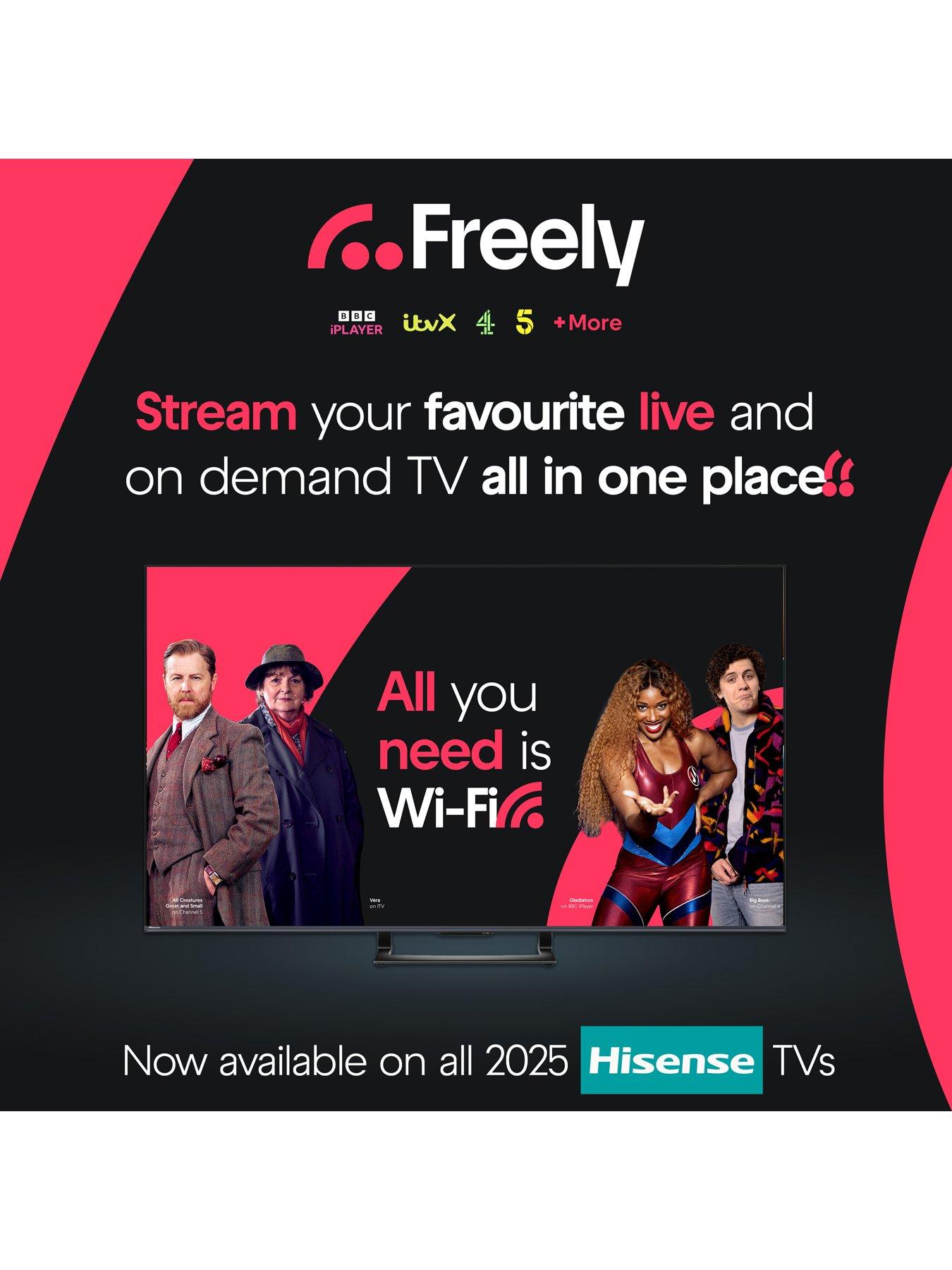 Image 4 of 7 of Hisense Hisense E5Q 32" 4K FHD QLED Smart TV with Freely - 32E5QTUK