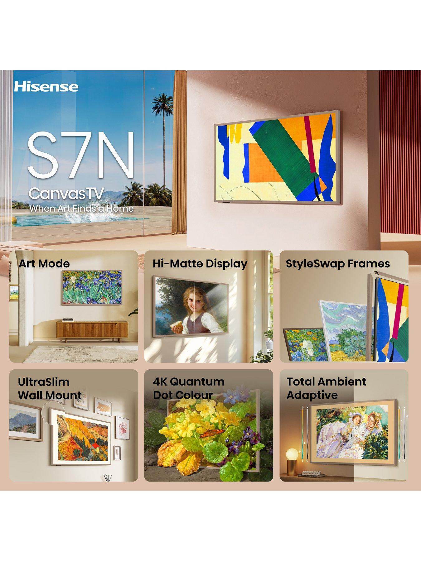 Image 4 of 7 of Hisense 55" 55S7NQTUK Canvas TV with Freely &amp; ArtMode