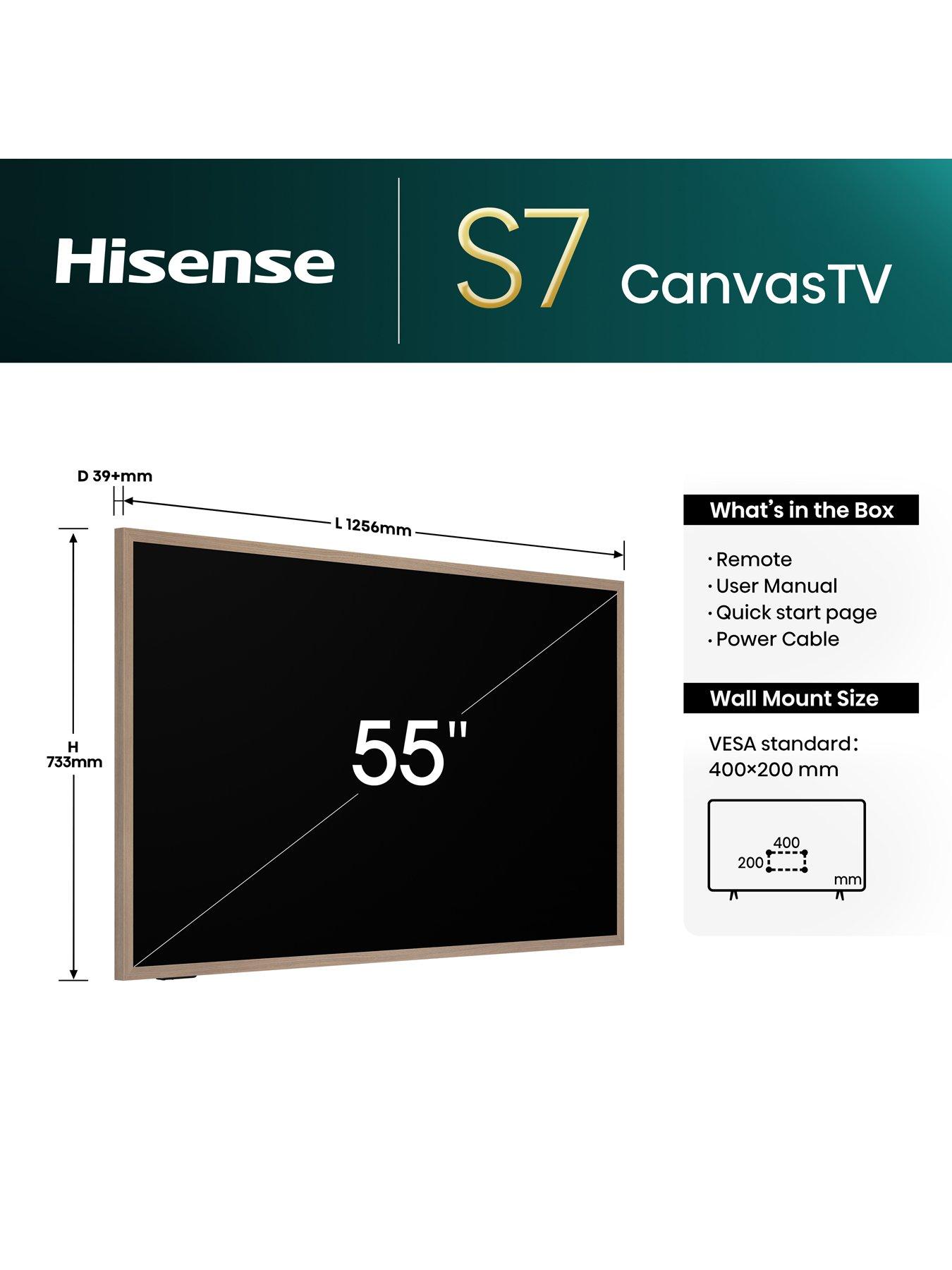 Image 5 of 7 of Hisense 55" 55S7NQTUK Canvas TV with Freely &amp; ArtMode