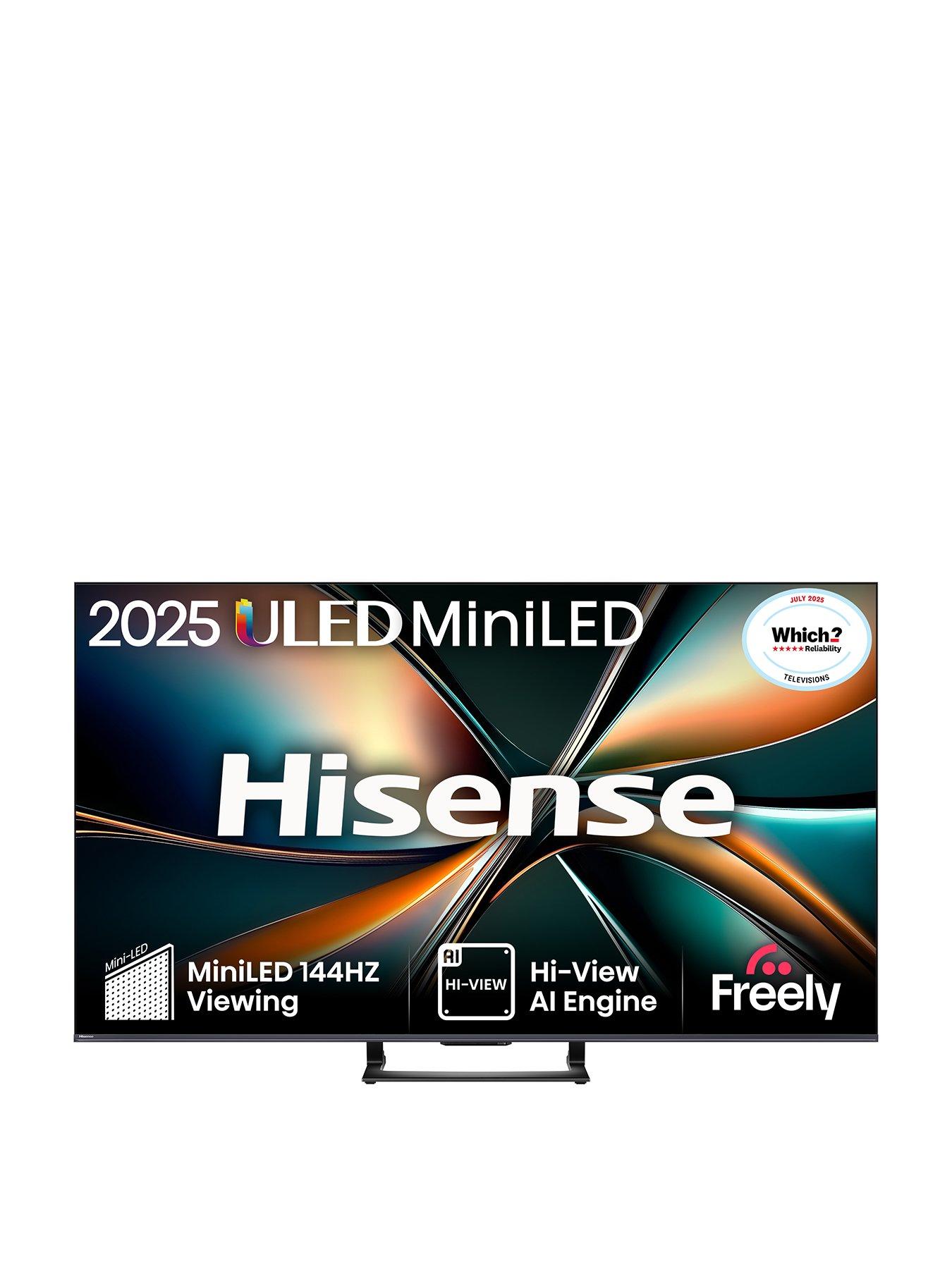 Image 1 of 7 of Hisense Hisense 55" U7QTUK MiniLED QLED 144Hz Smart AI TV with Freely