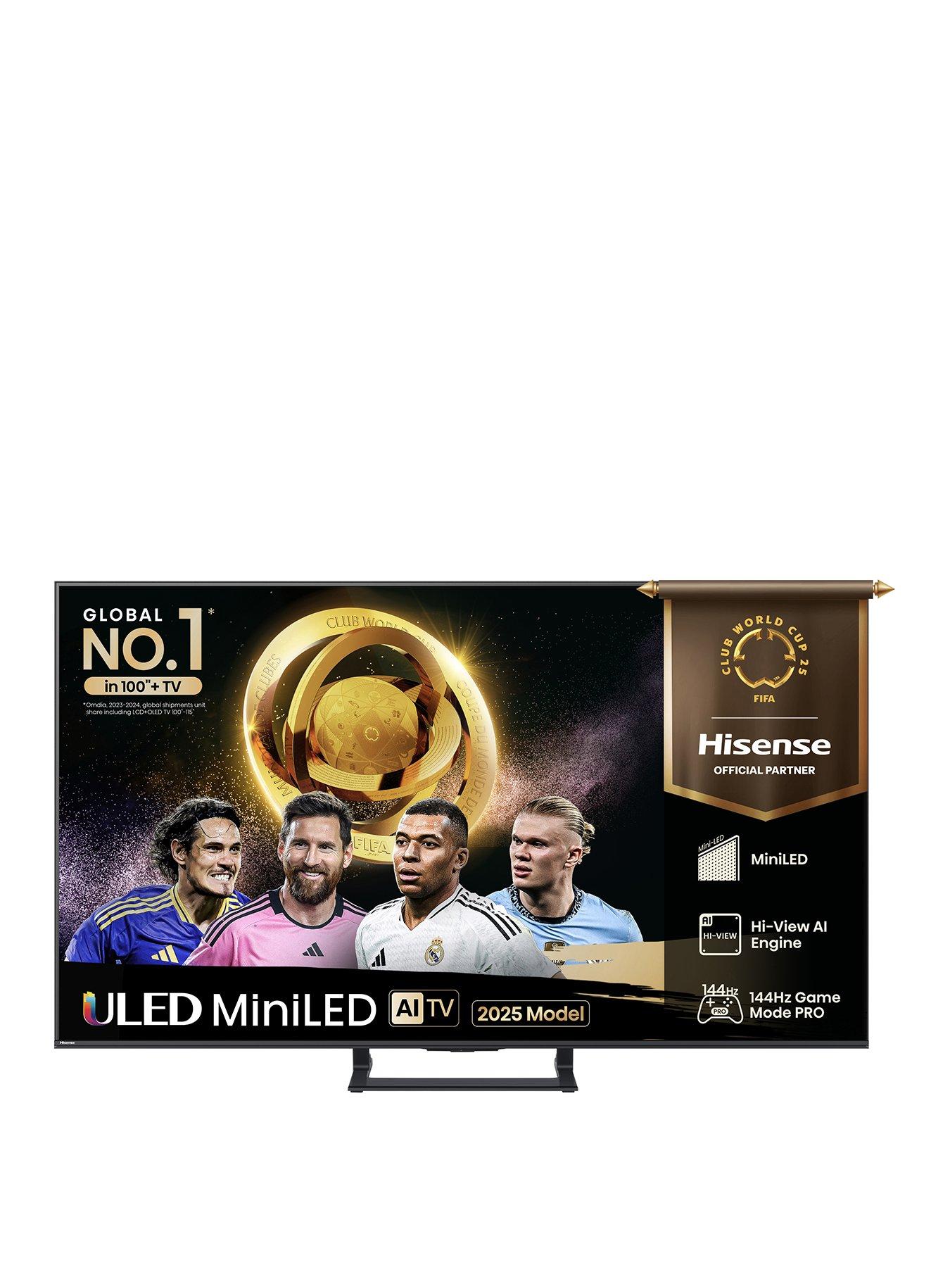 undefined Hisense 75" E8QTUK MiniLED QLED 144Hz Smart AI TV with Freely
