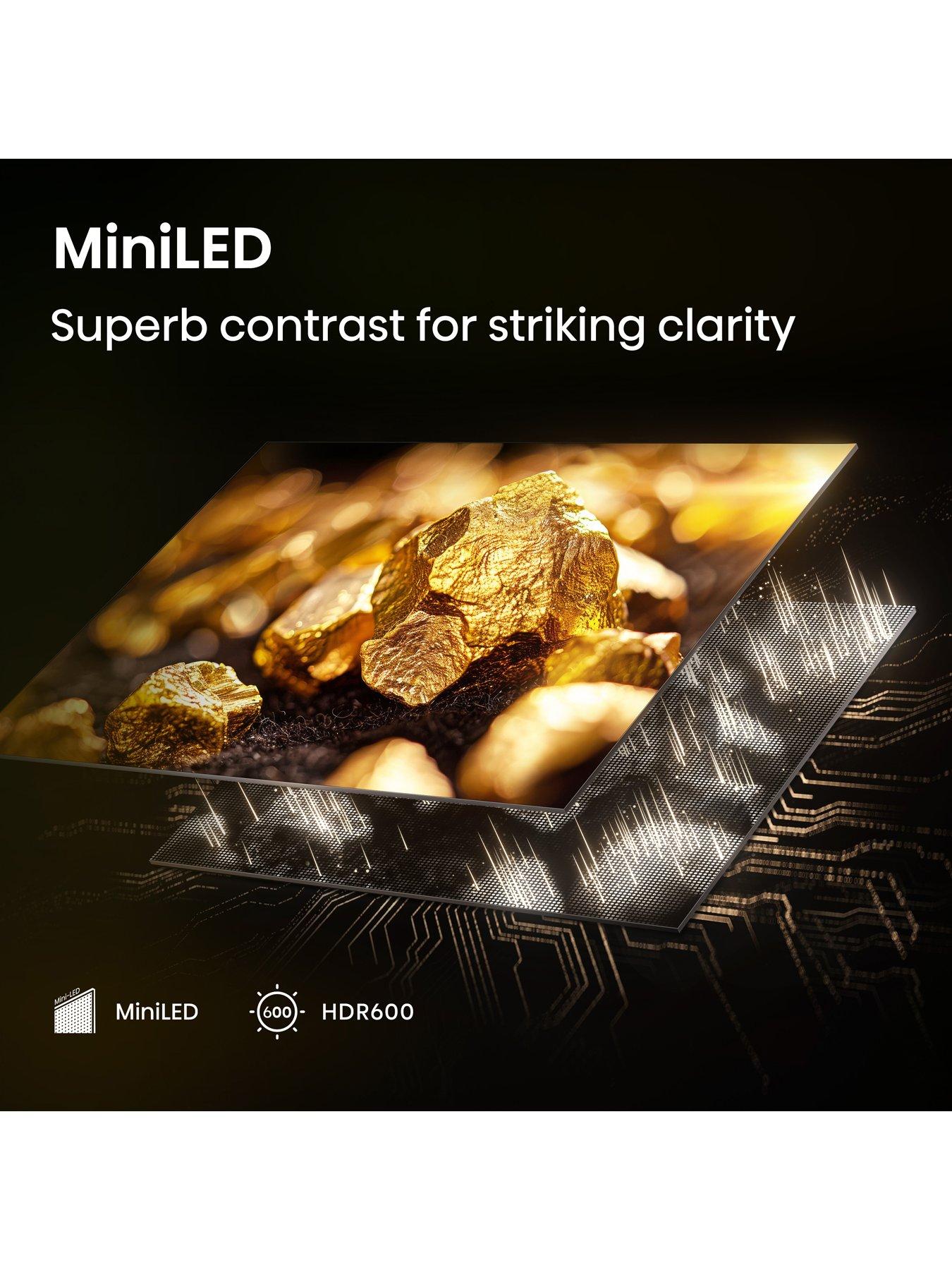 Image 5 of 7 of Hisense Hisense E8Q 75" 4K MiniLED QLED 144Hz Smart AI TV with Freely- 75E8QTUK