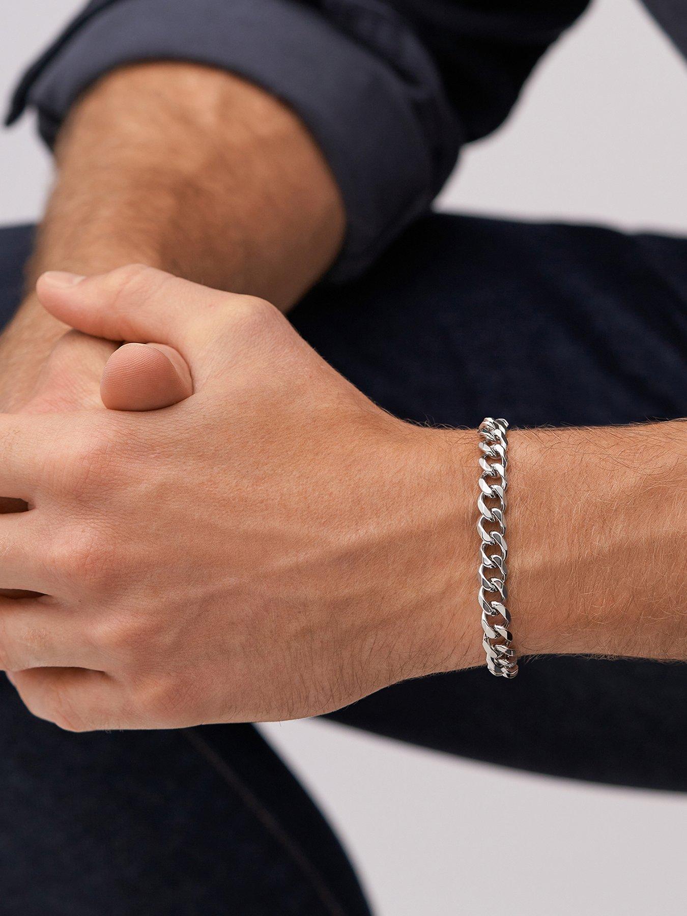 Fossil Men's Ellis Core Chains Stainless Steel Chain Bracelet, JF04615040
