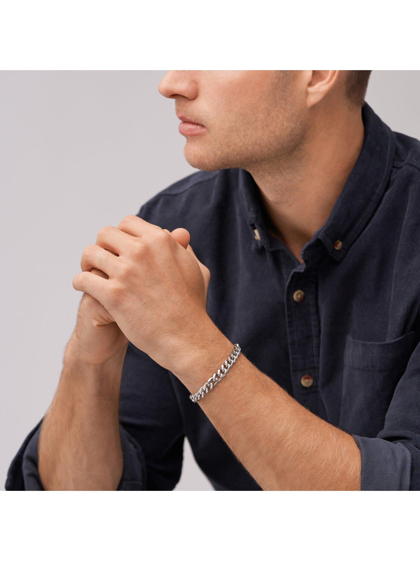 Image 2 of 6 of Fossil Ellis Silver Chain Bracelet