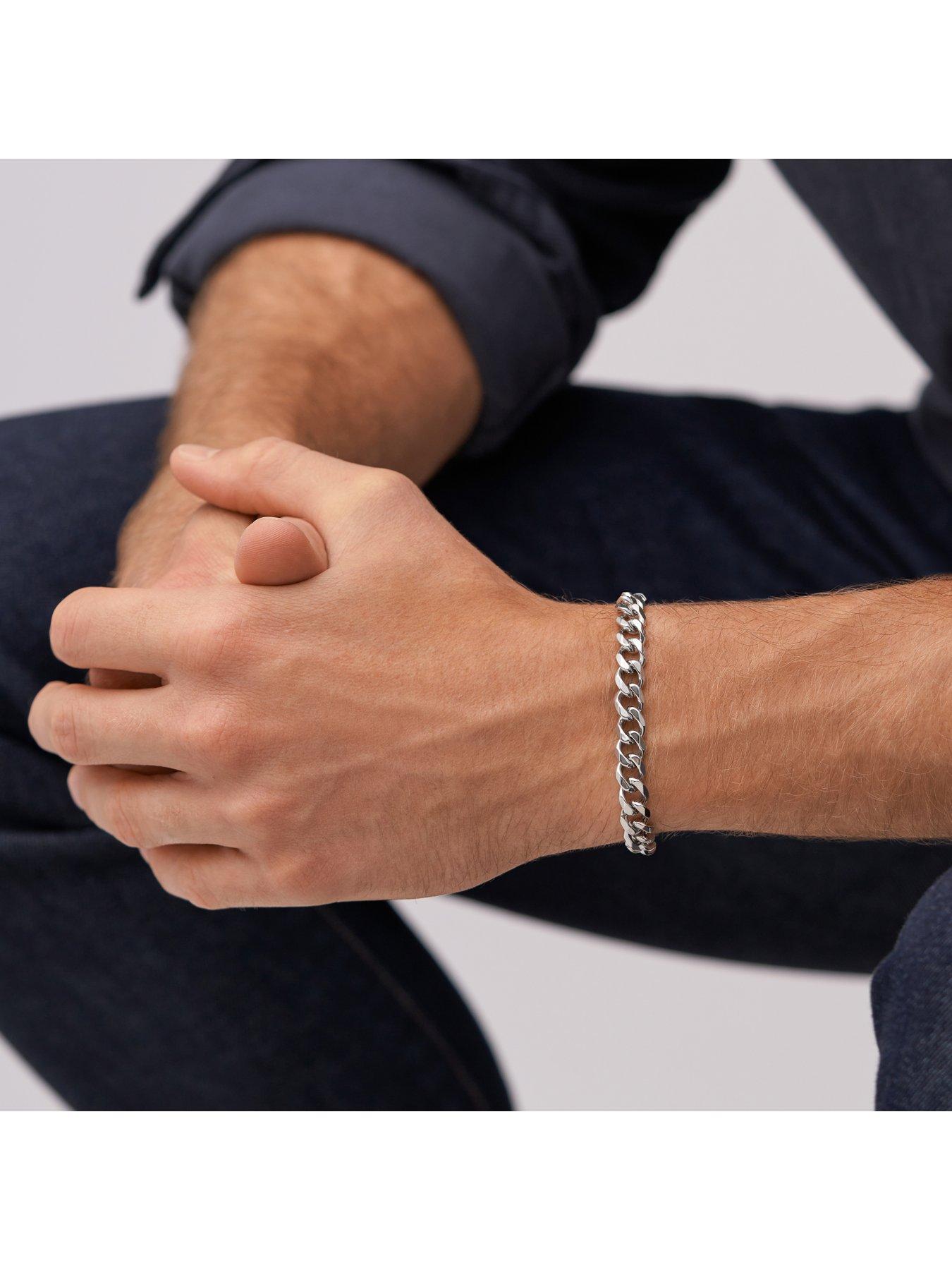 Image 3 of 6 of Fossil Ellis Silver Chain Bracelet