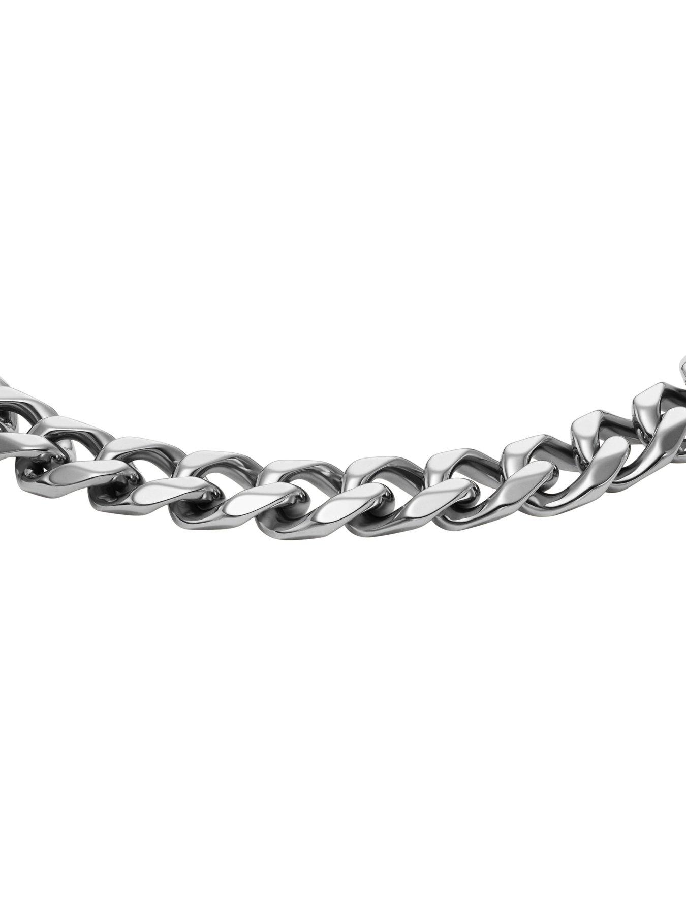 Image 4 of 6 of Fossil Ellis Silver Chain Bracelet
