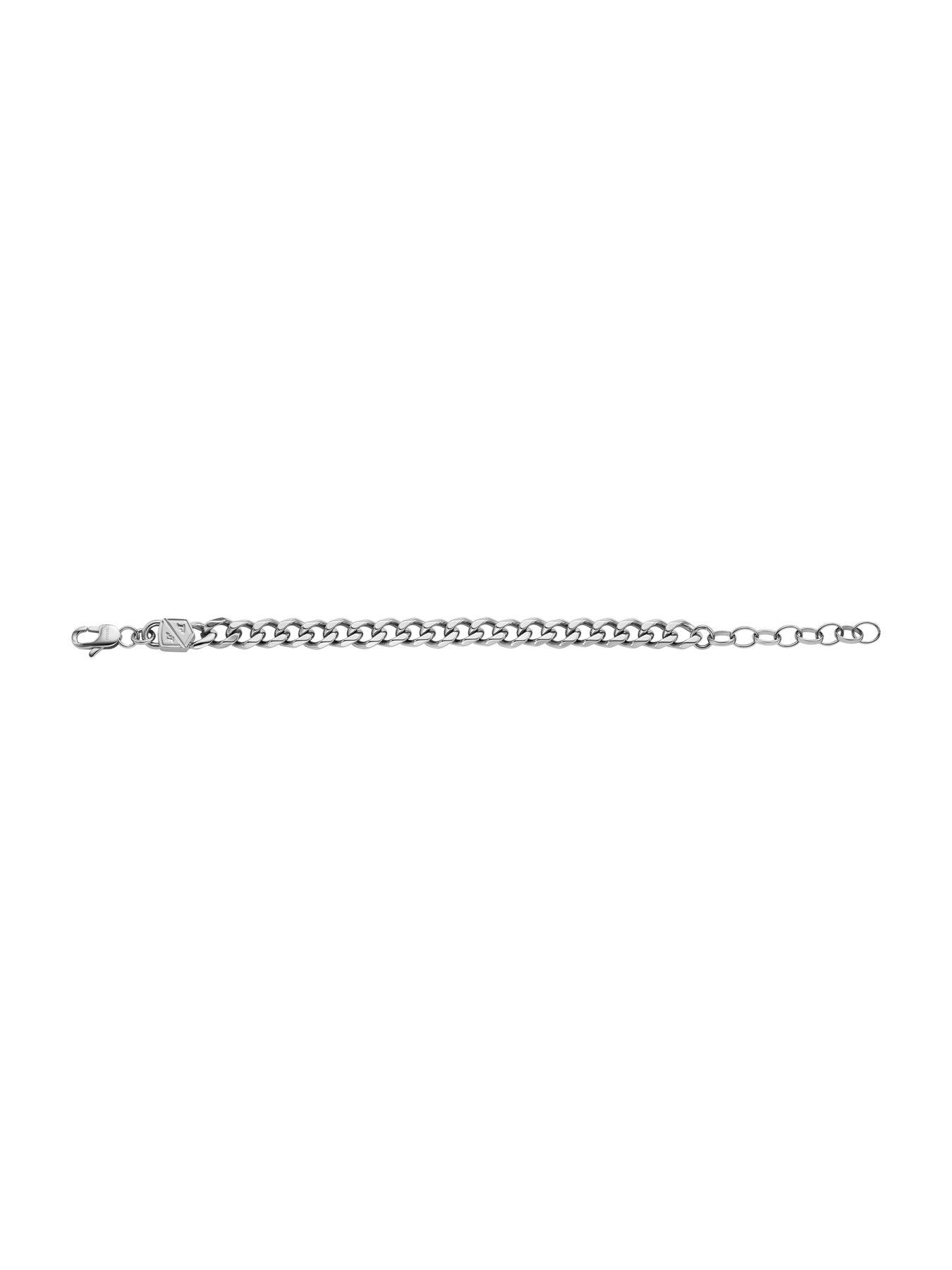 Image 6 of 6 of Fossil Ellis Silver Chain Bracelet