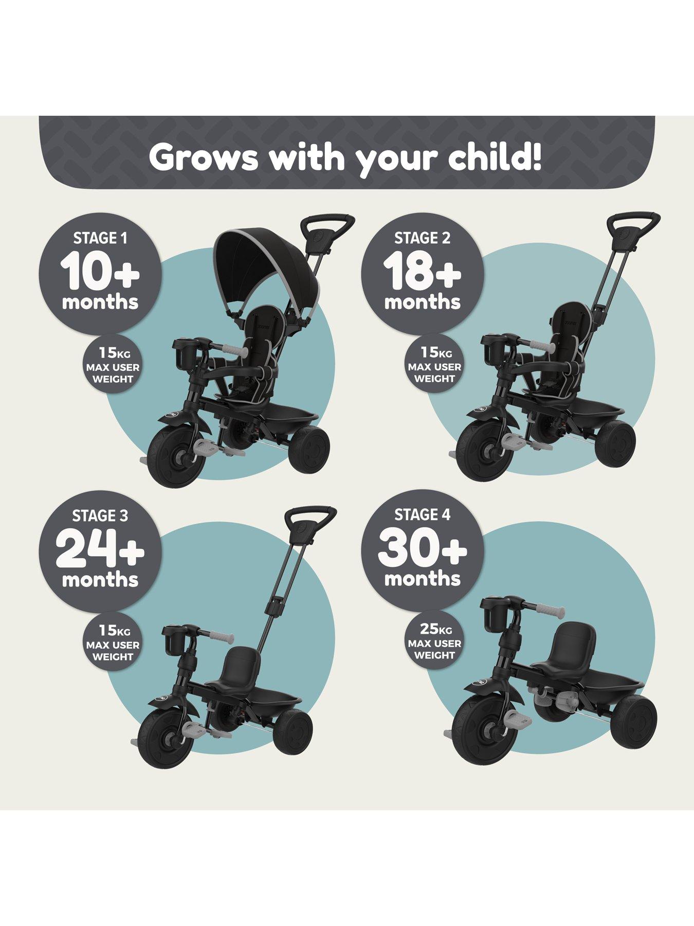 tp-zoomee-4-in-1-trike-deluxe-grey-stormstillFront