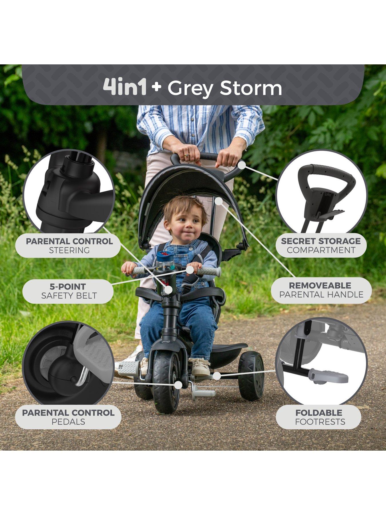 Image 3 of 8 of TP Zoomee 4 in 1 Trike Deluxe Grey Storm