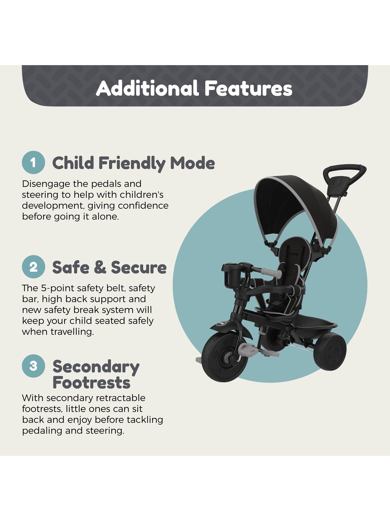 tp-zoomee-4-in-1-trike-deluxe-grey-stormdetail