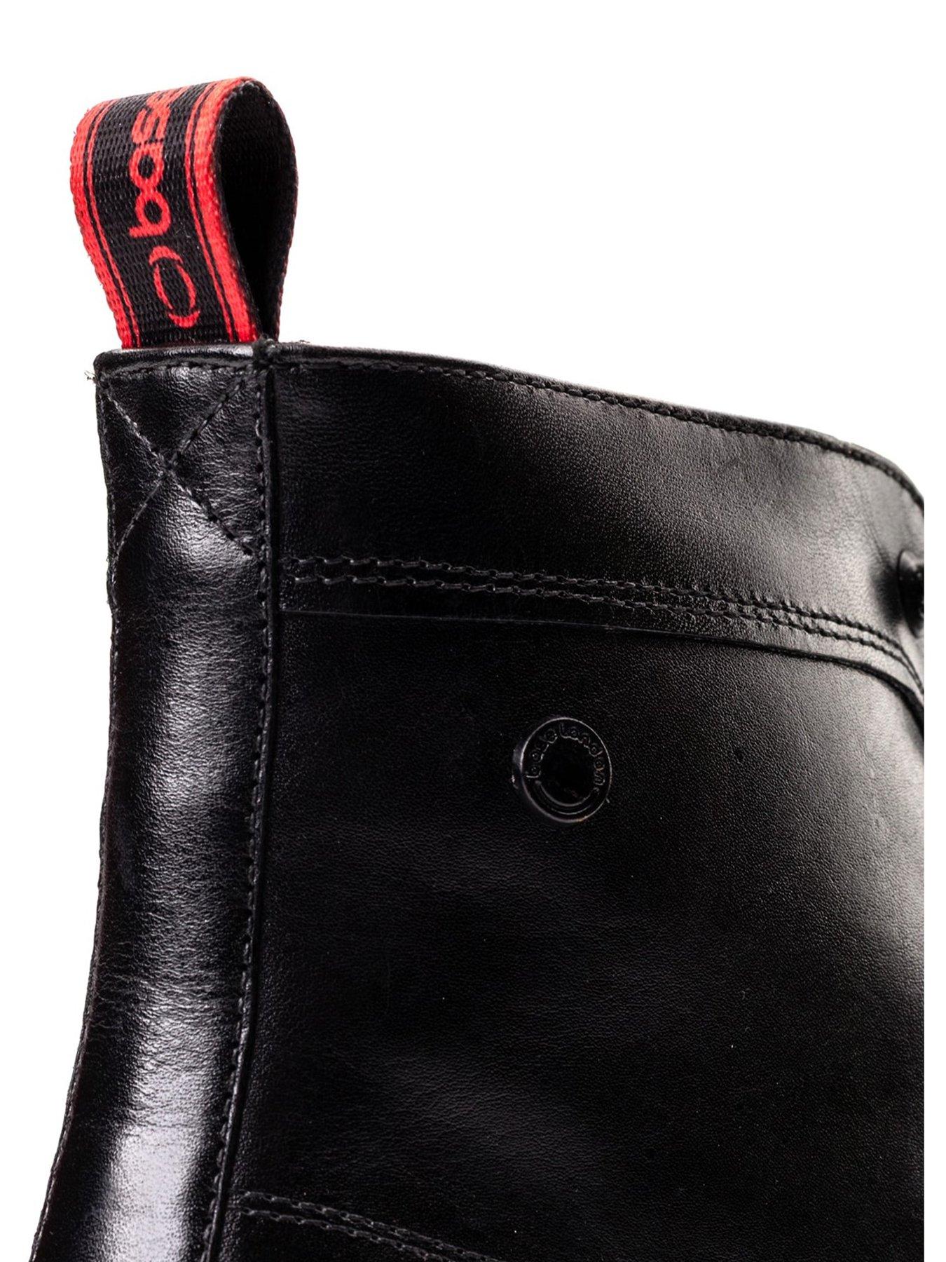 Image 6 of 6 of Base London Base London Playmouth Lace Up Boots-Black