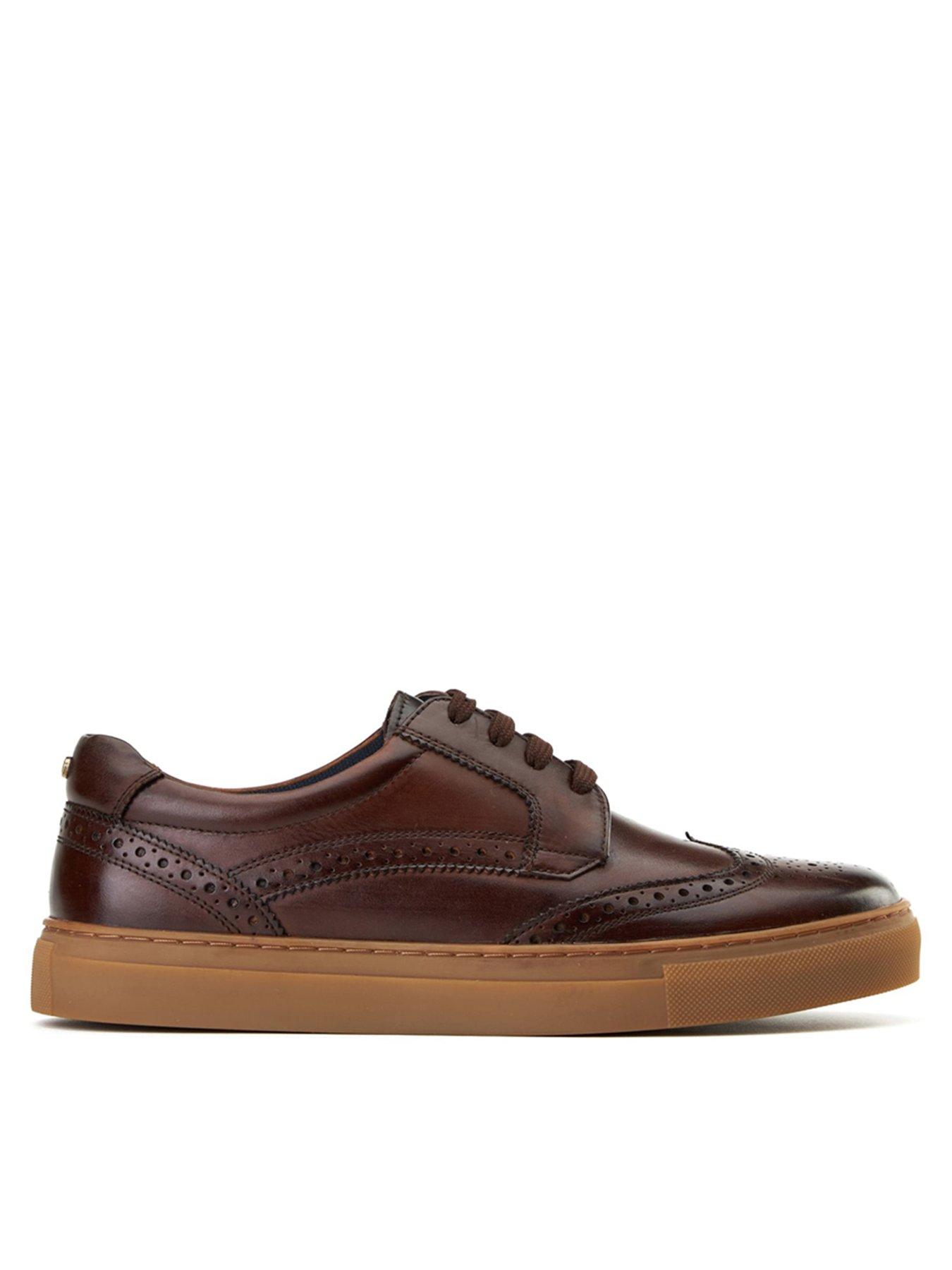 Image 1 of 6 of Base London Clapton Brogue Trainer&nbsp;-&nbsp;Brown