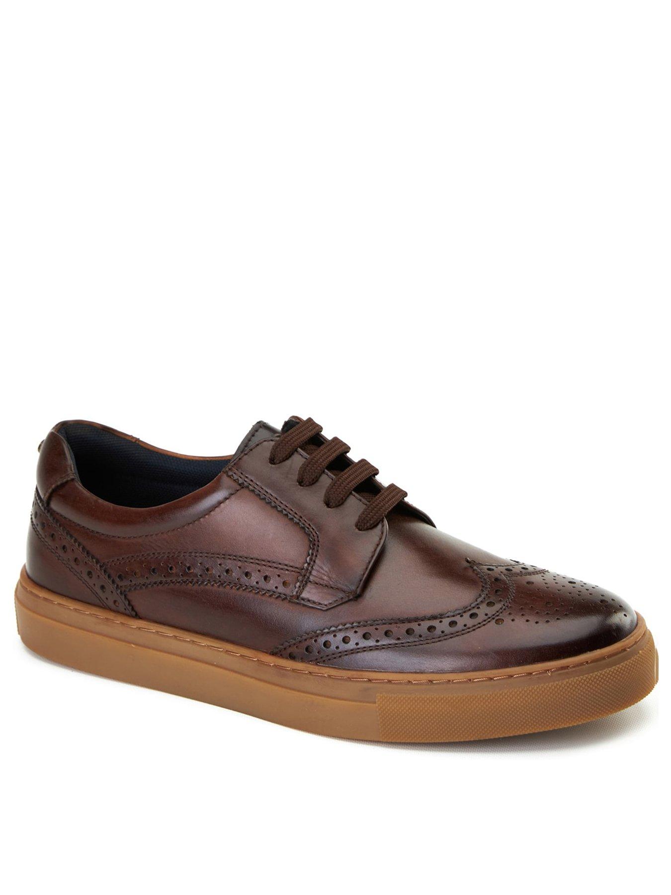 Image 2 of 6 of Base London Clapton Brogue Trainer&nbsp;-&nbsp;Brown