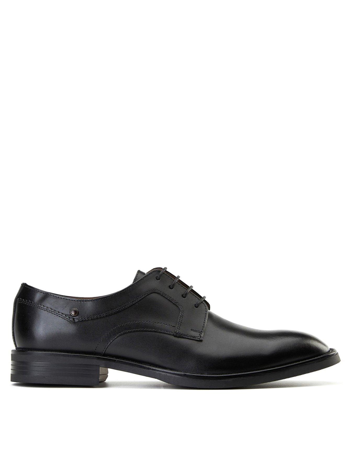 Image 1 of 6 of Base London Sleeve Round Toe Derby Shoes&nbsp;-&nbsp;Black