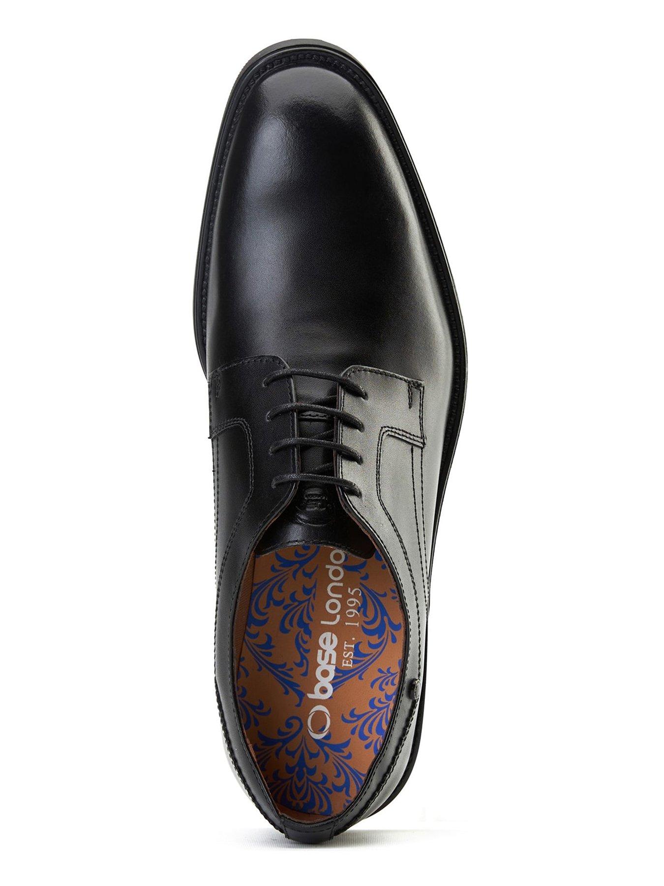 Image 4 of 6 of Base London Sleeve Round Toe Derby Shoes&nbsp;-&nbsp;Black