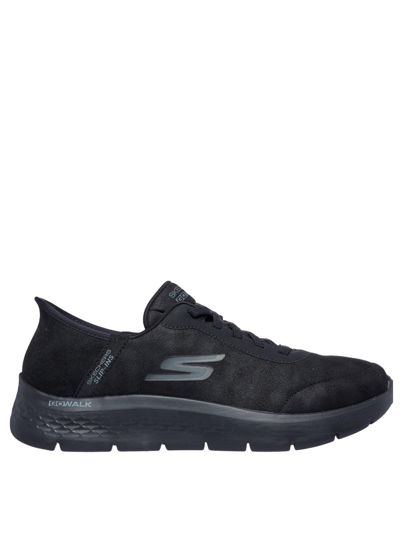 Image 1 of 5 of Skechers Go Walk Flex Slip- Ins Lace Up Trainers - Black