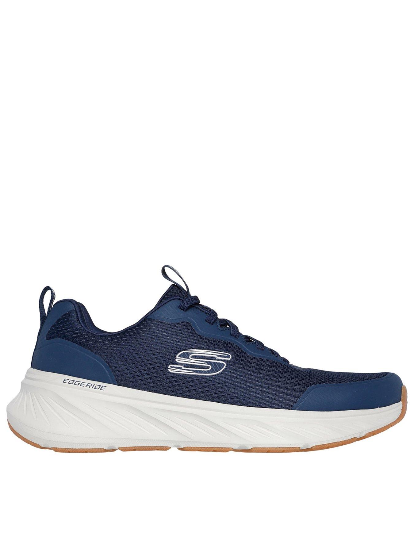 Skechers Edgeride Relaxed Fit Mesh Trainers - Blue